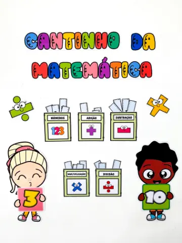 Cantinho da Matemática para Educação Infantil e Anos Iniciais — capa do material