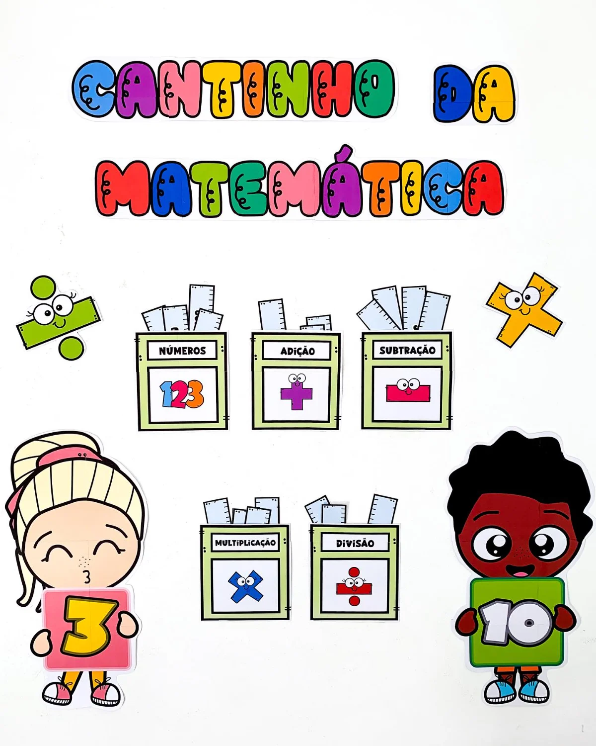Cantinho da matemática – PDF para Imprimir — Alfabetização para Educação Infantil: Recurso Cantinho da Matemática para…