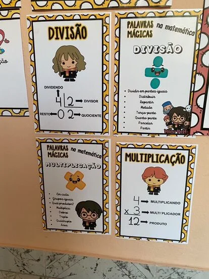 🪄✨ CANTINHO DA MATEMÁTICA – TEMA HARRY POTTER ⚡📚 — amostra 3: O Kit Cantinho da Matemática reúne recursos visuais para…