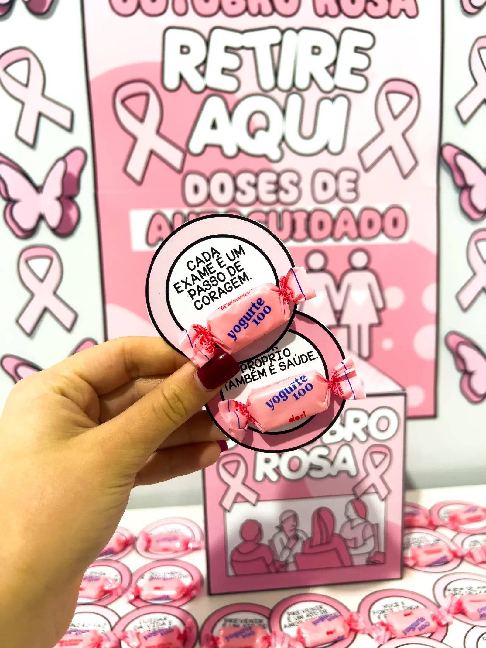 Cantinho Motivacional Outubro Rosa – 30 Fichas — Datas comemorativas para Educação Infantil: Material pedagógico para…