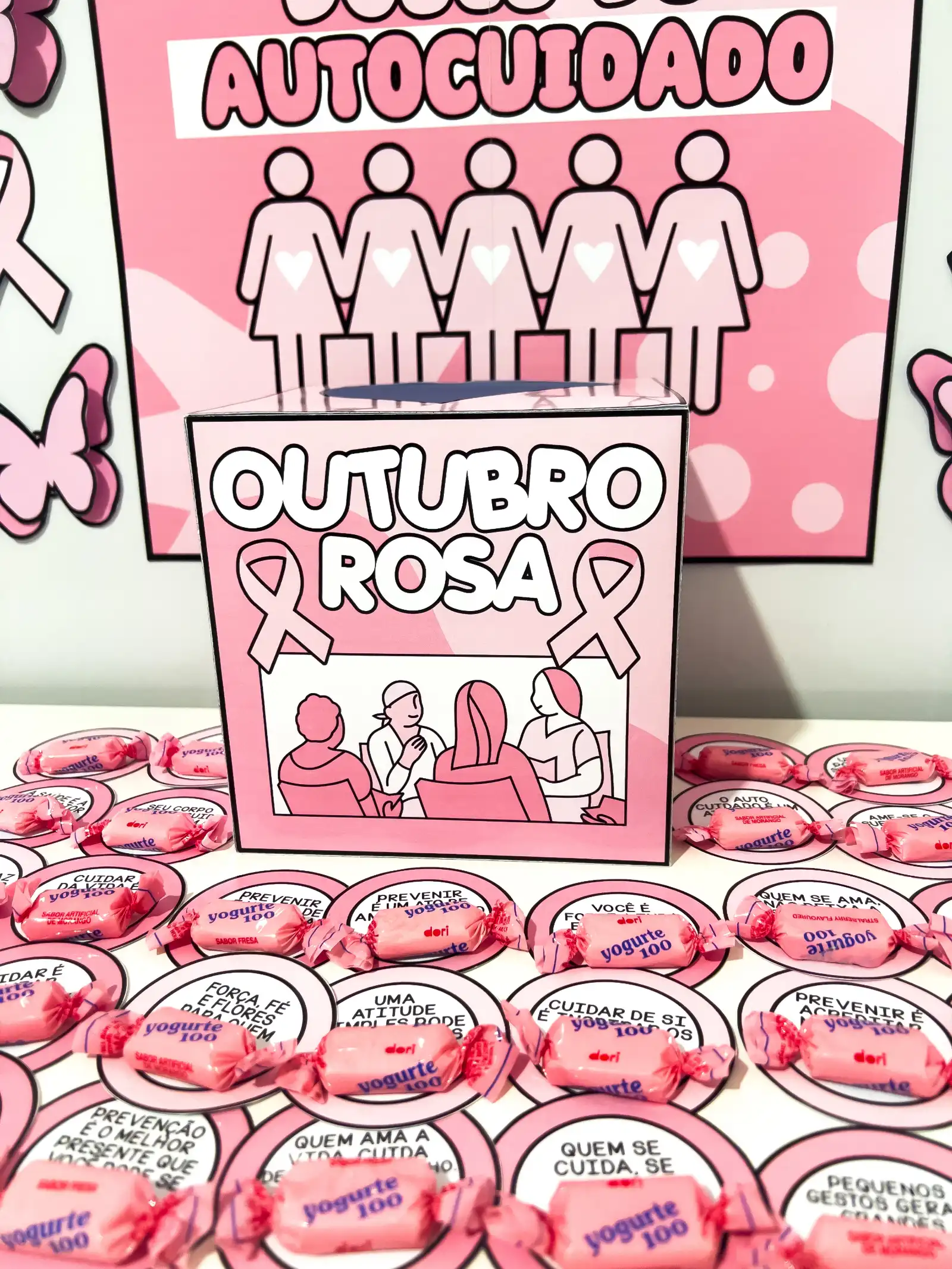 Cantinho motivacional Outubro Rosa – Material Pedagógico — amostra 3: Este material pedagógico foi criado para apoiar a…
