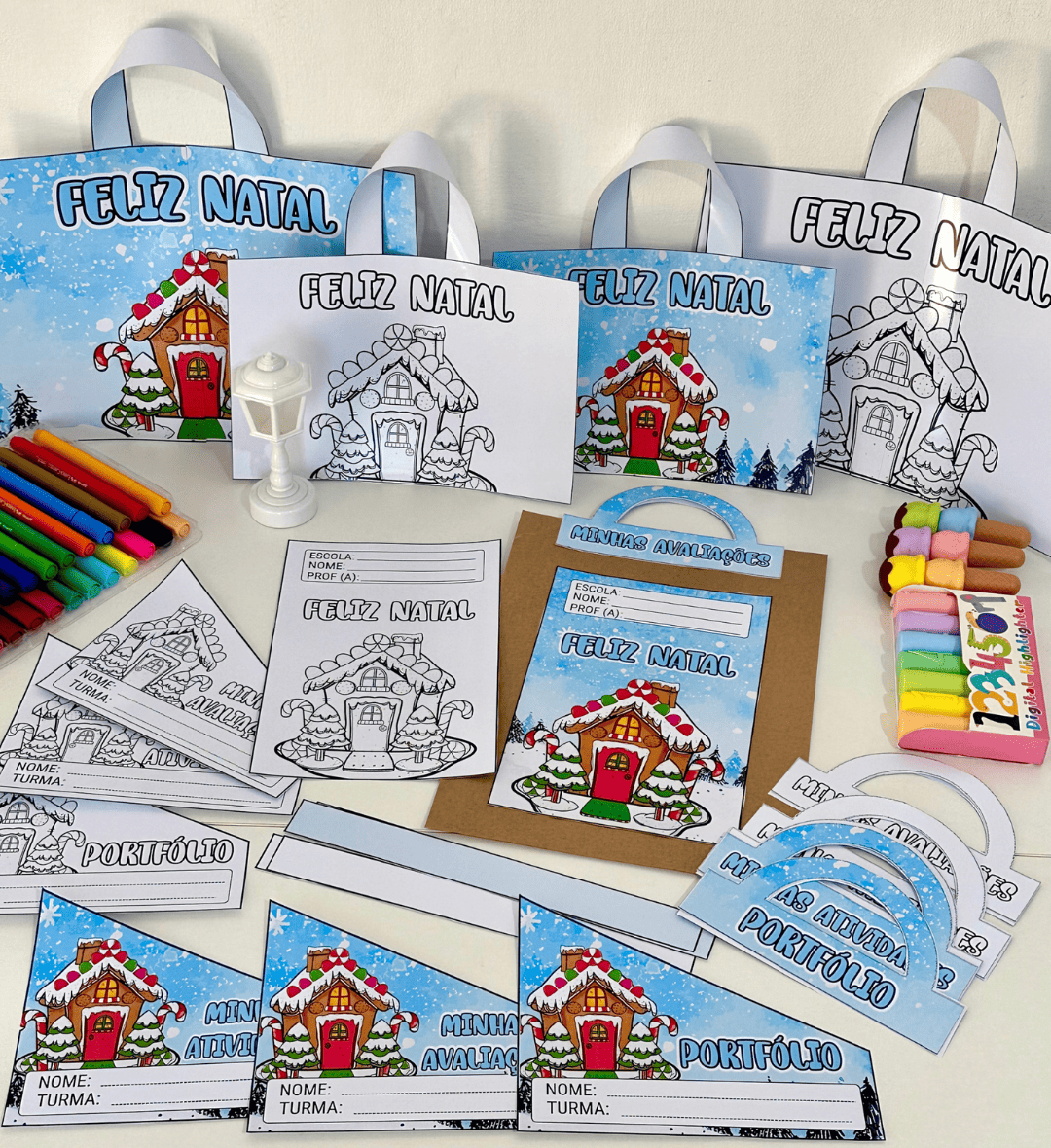 Capas de Atividades de Natal: Kit Casinha para Imprimir — amostra 4: Para quem este material é indicado