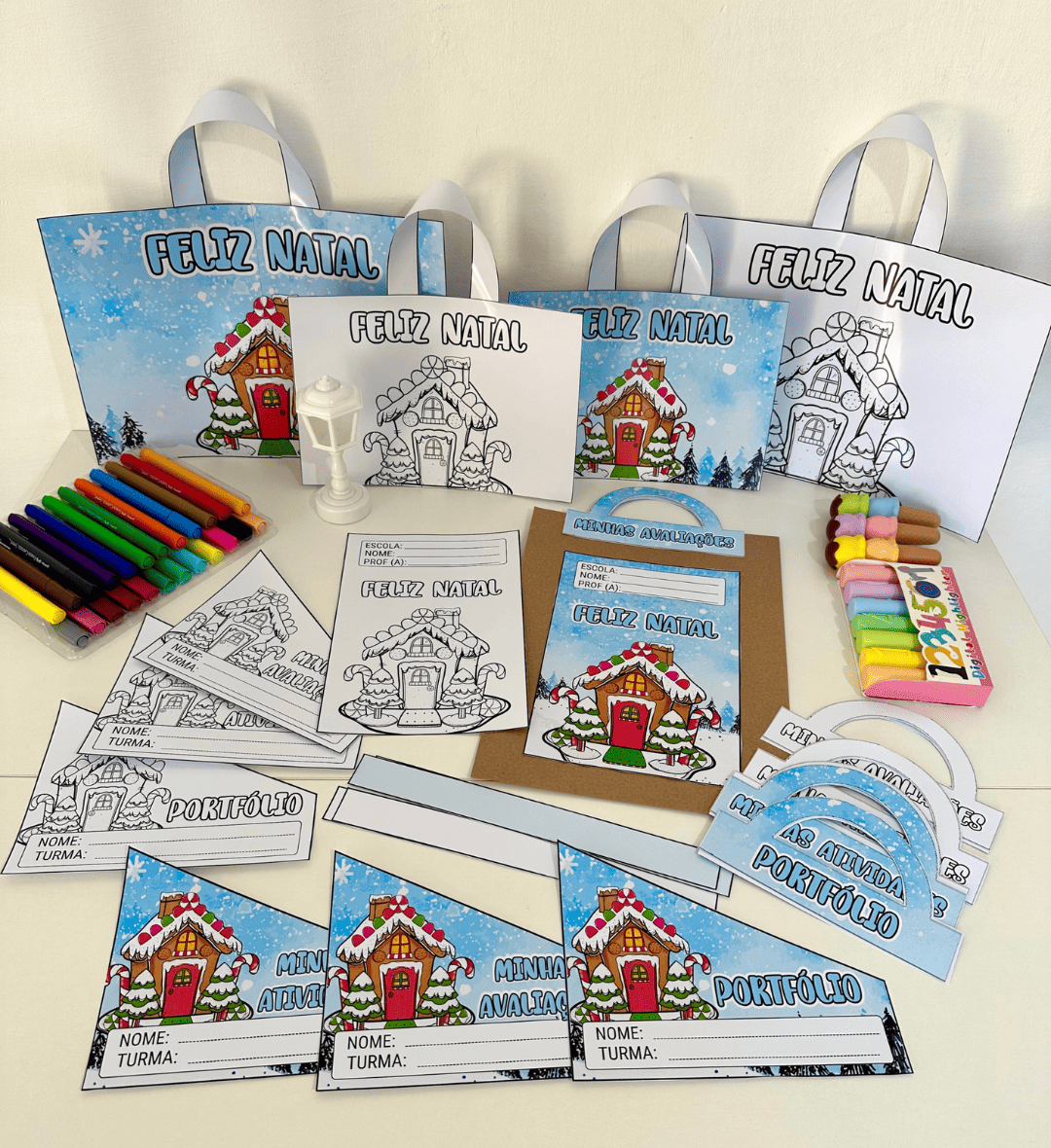 Capas de Atividades de Natal: Kit Casinha para Imprimir — capa do material
