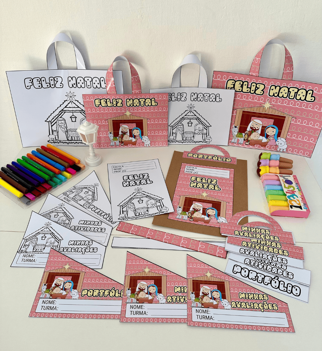 Capas de atividades Natal Cristão 2: kit em PDF para imprimir — Datas comemorativas para Educação Infantil: Organize…