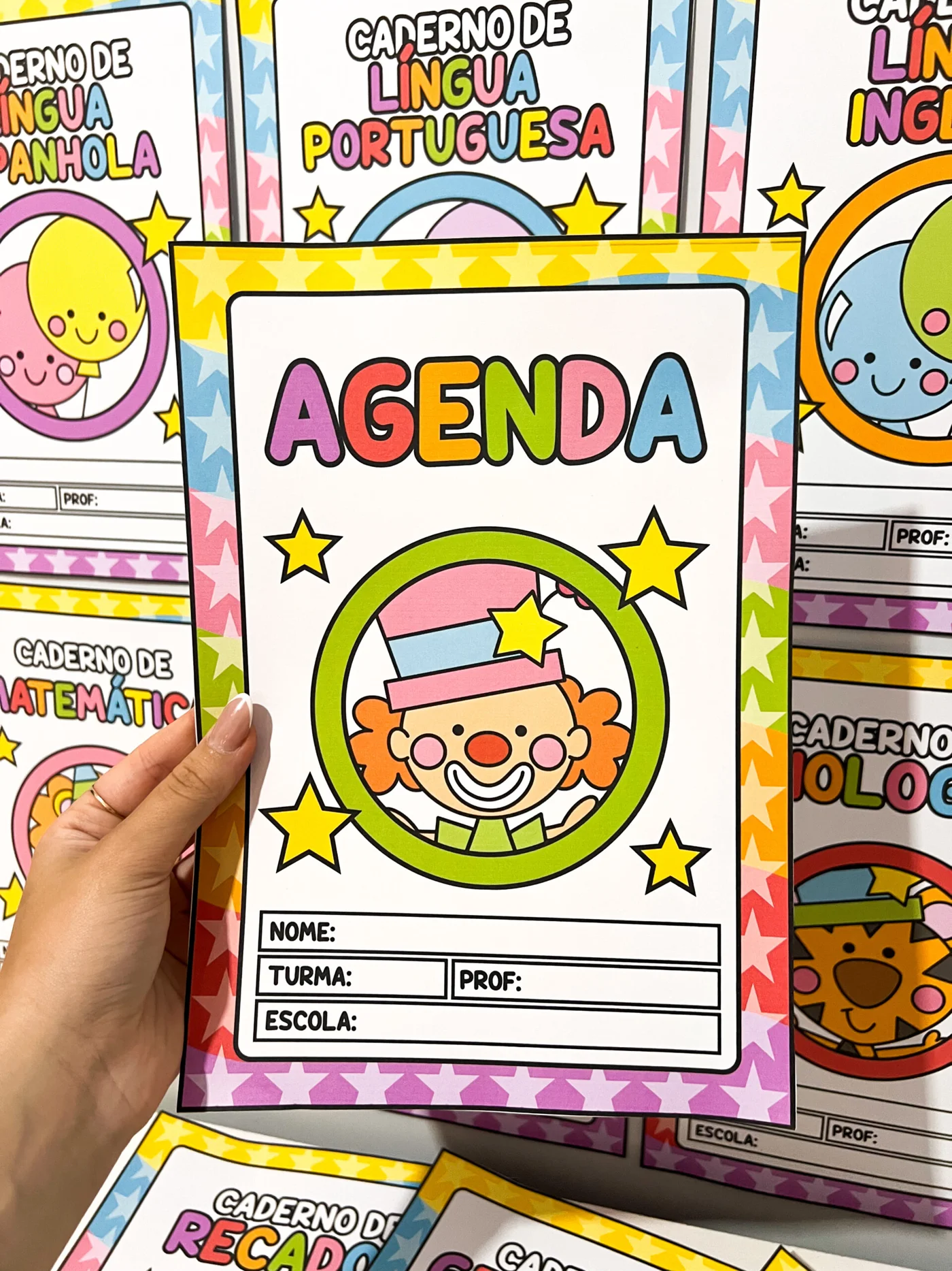 Capas de caderno tema circo da alegria — amostra 1: Capas de Matérias: Circo da Alegria O Capas de Matérias: Circo da…