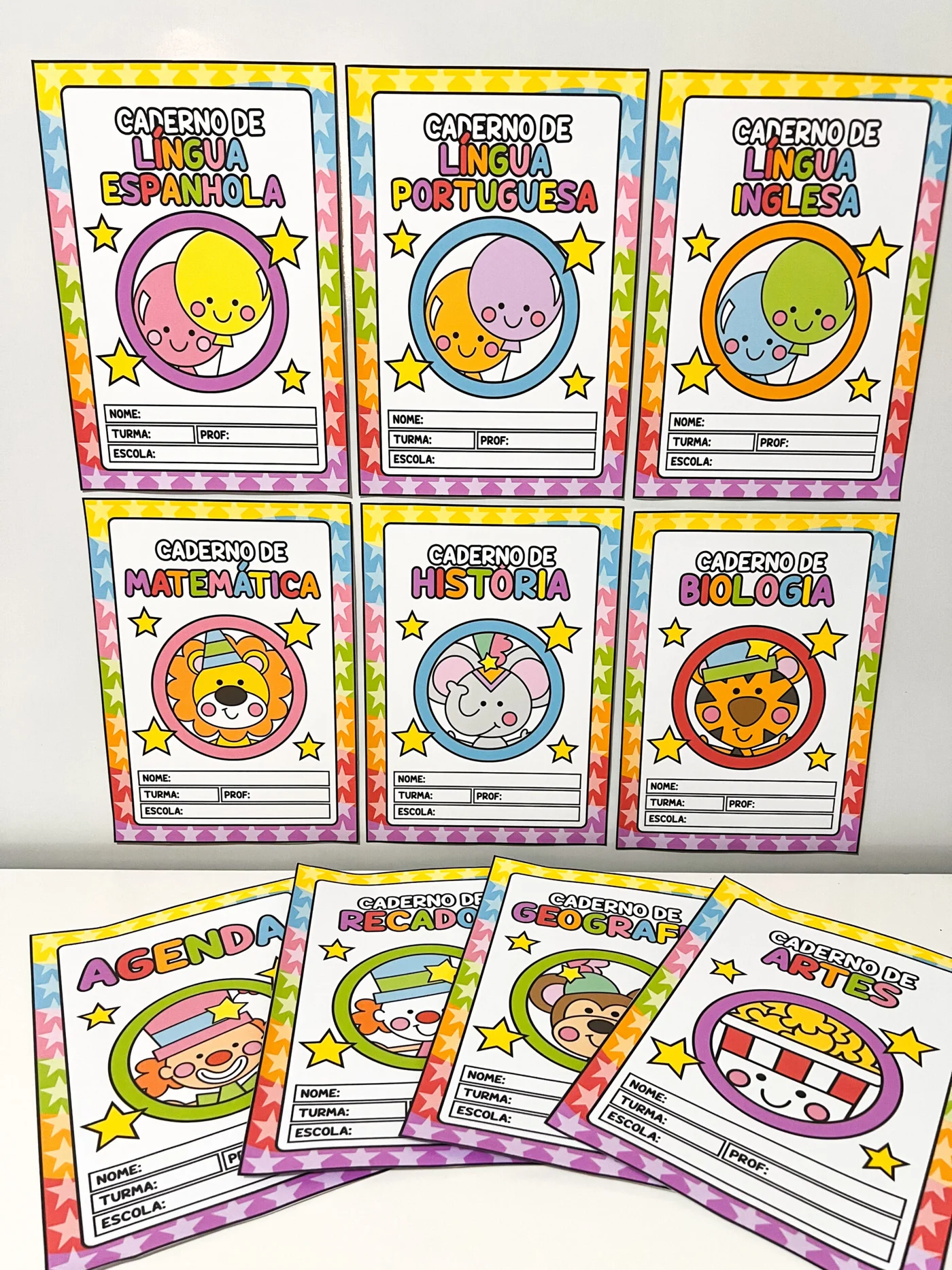Capas de caderno tema circo da alegria — amostra 6: Capas de Matérias: Circo da Alegria O Capas de Matérias: Circo da…
