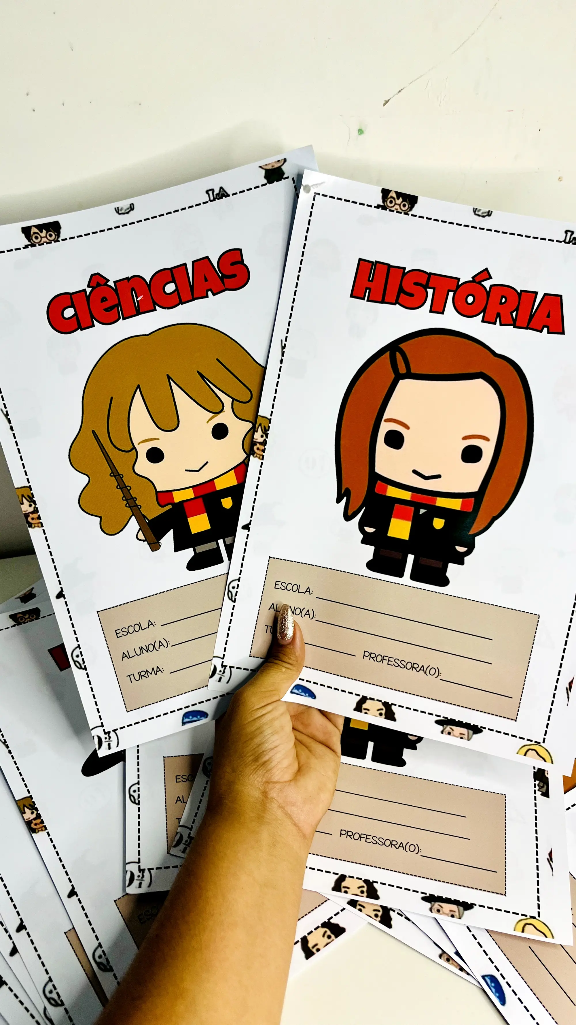 Capas Escolares Harry Potter – Educação Infantil e Anos Iniciais — capa do material
