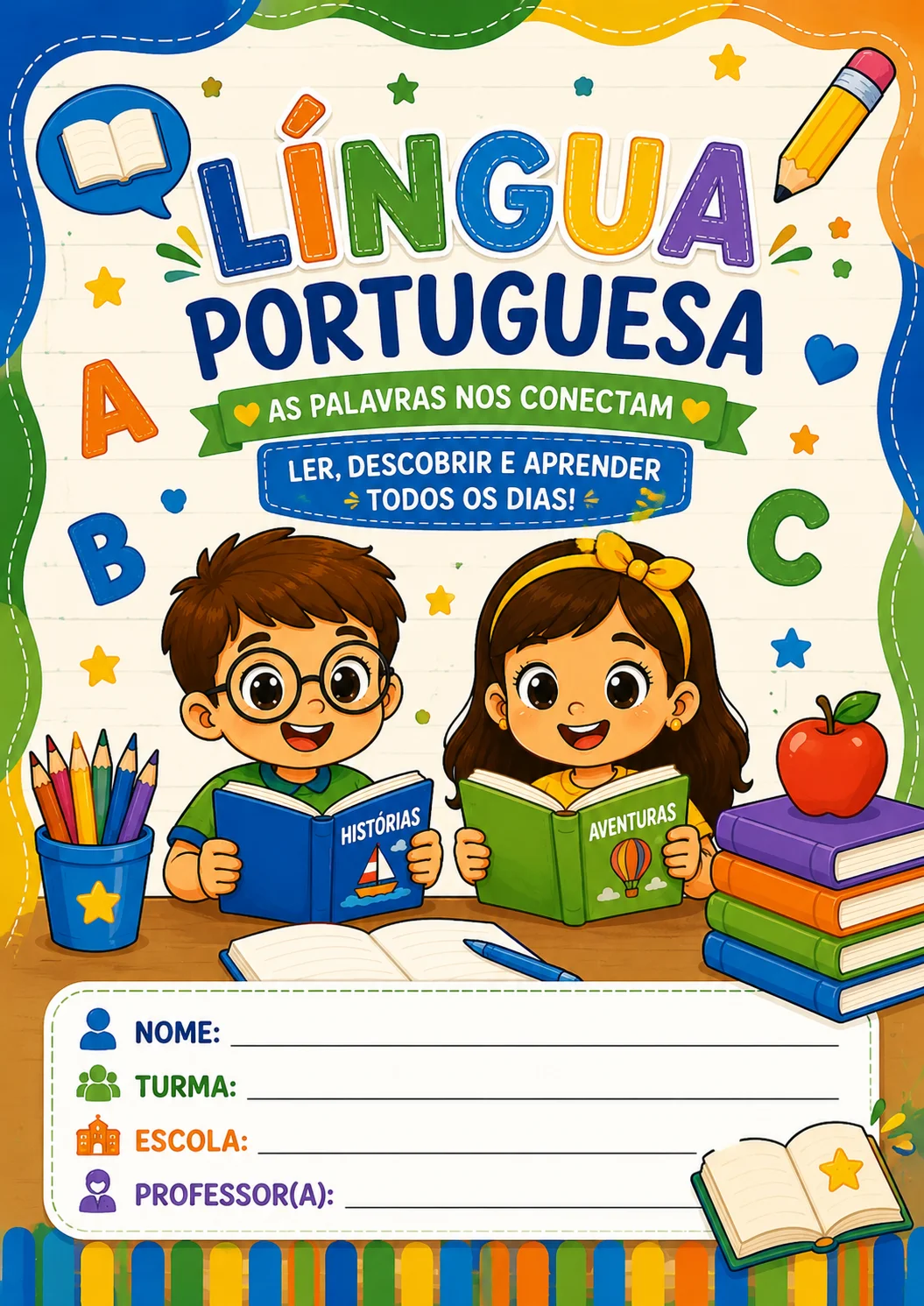 📚✨ CAPAS PARA CADERNOS — KIT COM 5 DISCIPLINAS ✨📚 — amostra 1: 📚✨ 5 disciplinas, 5 capas lindas e muito mais organização…