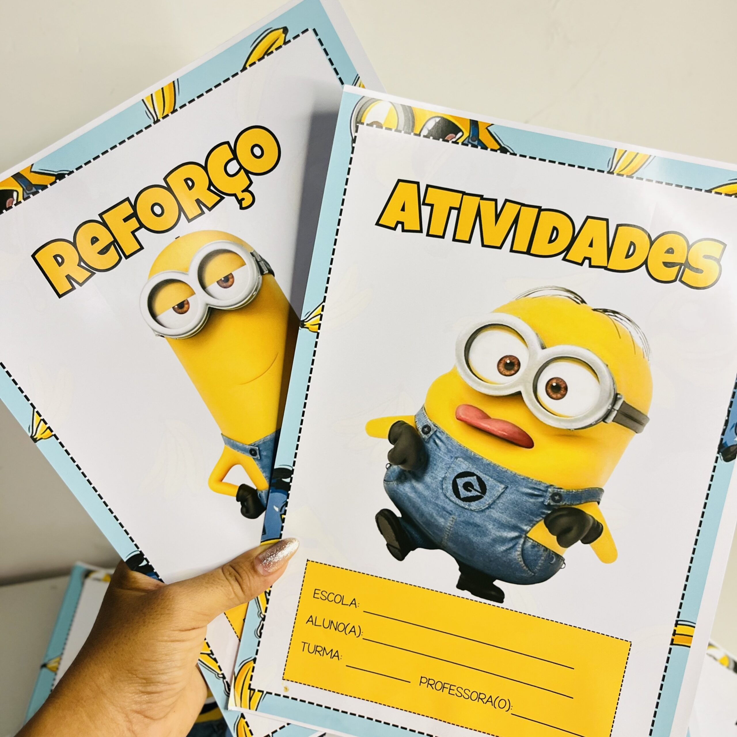 Capas para cadernos minions | Educação Infantil e Anos Iniciais — capa do material