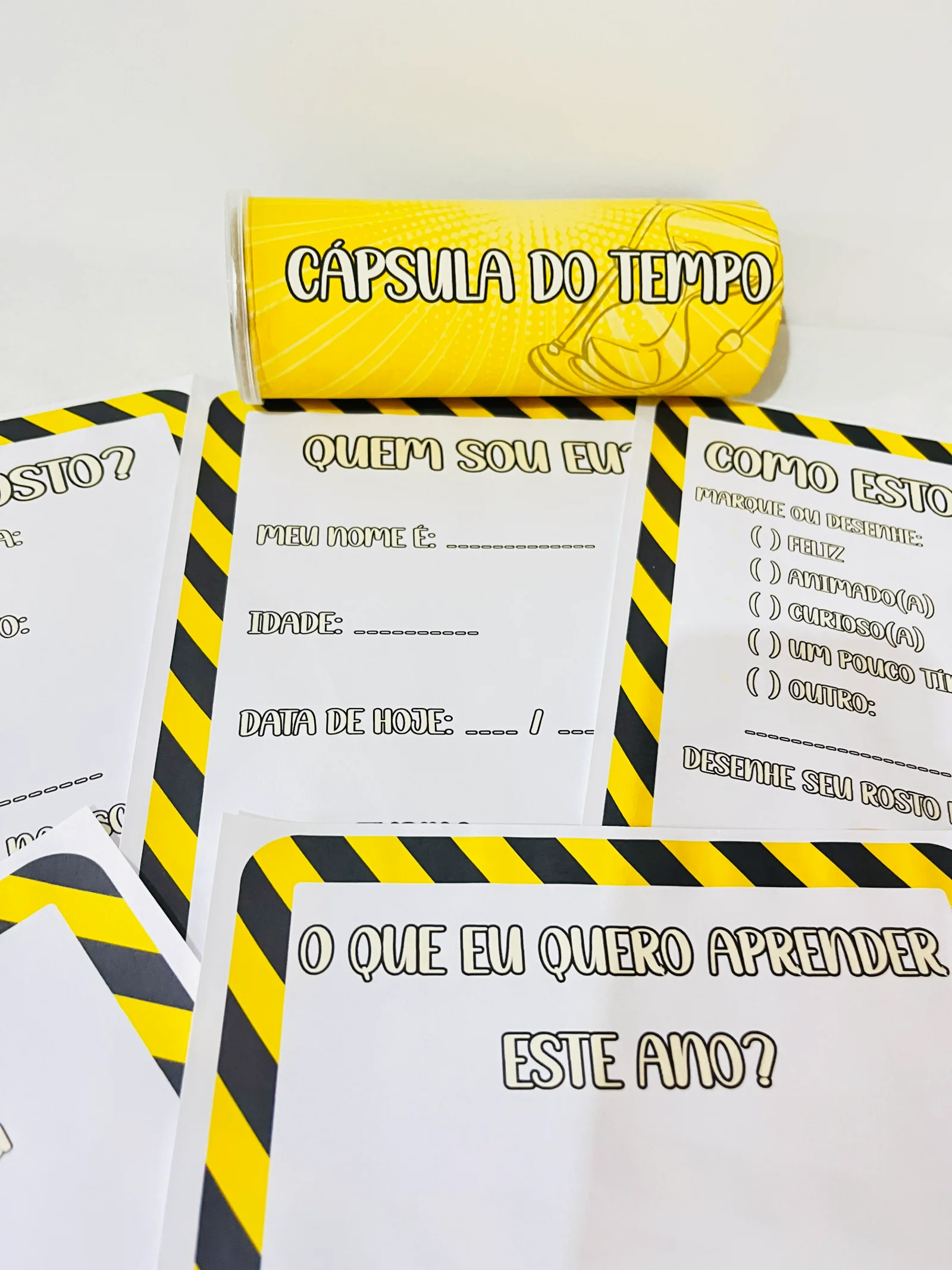 Cápsula do Tempo – Atividades para Imprimir — amostra 4: Aqui, o aprender encontra a emoção