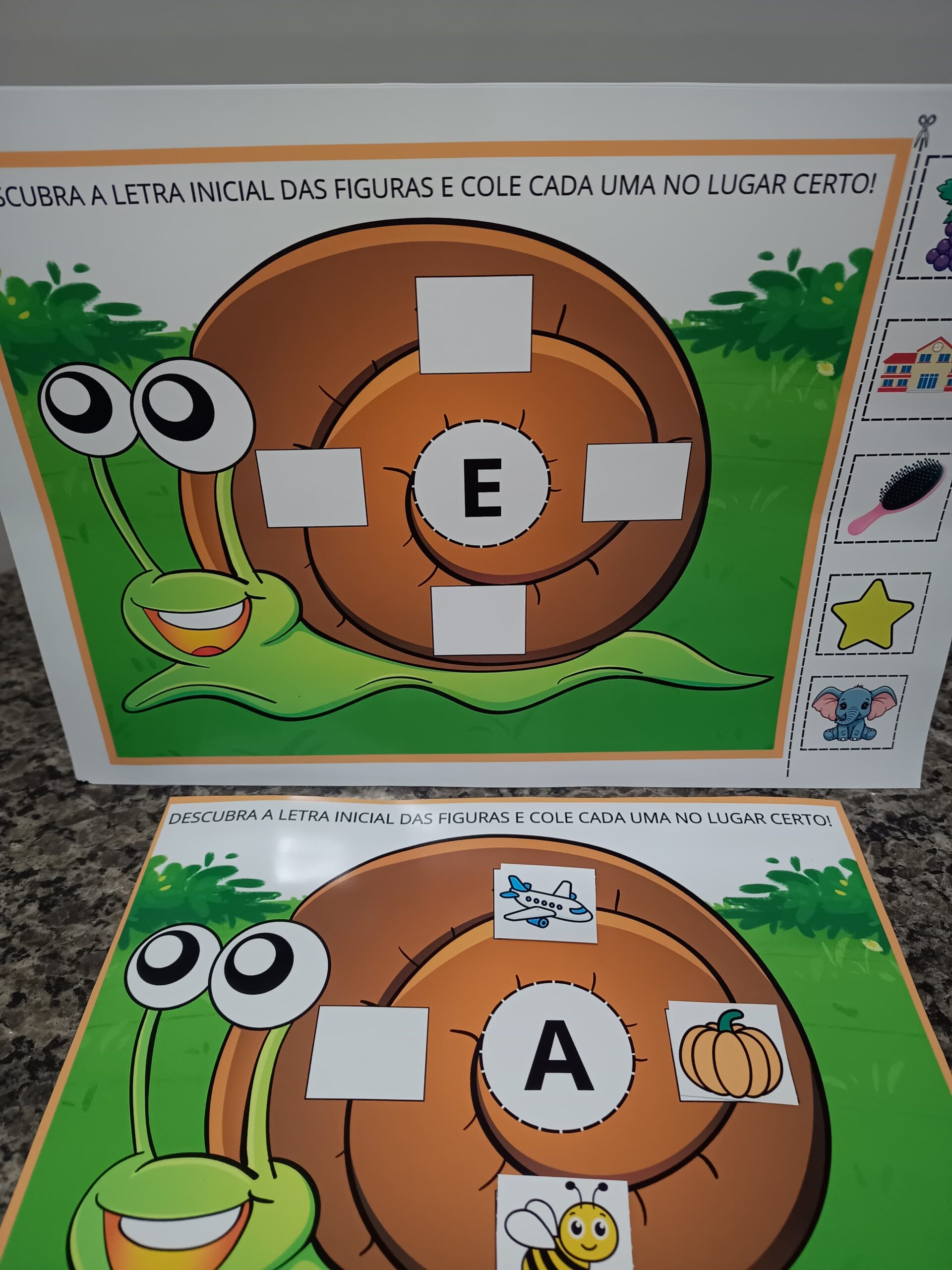 Caracol das vogais – PDF para Imprimir | Educação Infantil — amostra 2: Sobre o CARACOL DAS VOGAIS
