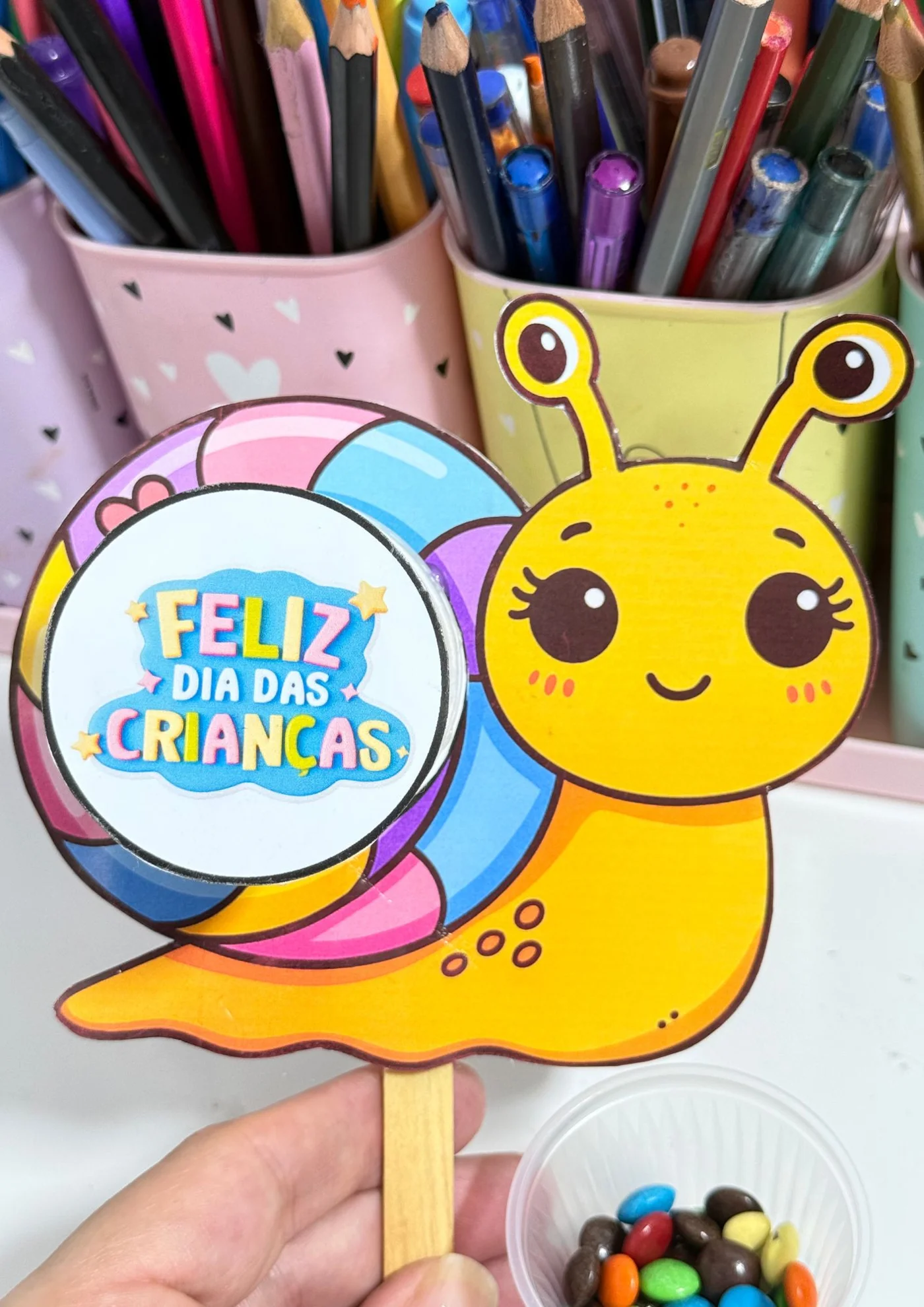Caracol musical dia das crianças — amostra 1: 🐌✨ Arquivo Lembrancinha Caracol de Chocalho – Dia das Crianças ✨🐌 Um…