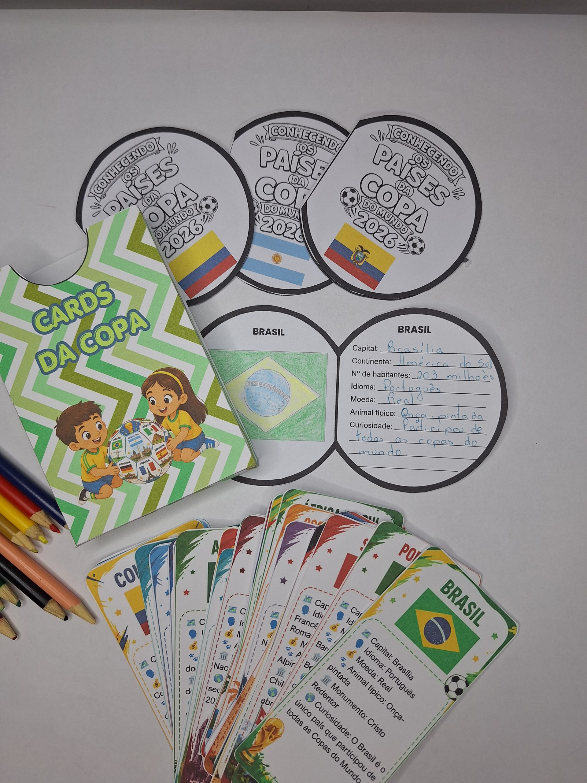 Cards da Copa do mundo e Países Bola da Vez – PDF para Imprimir | Anos Iniciais — amostra 2: Sobre o Cards da Copa do mundo…