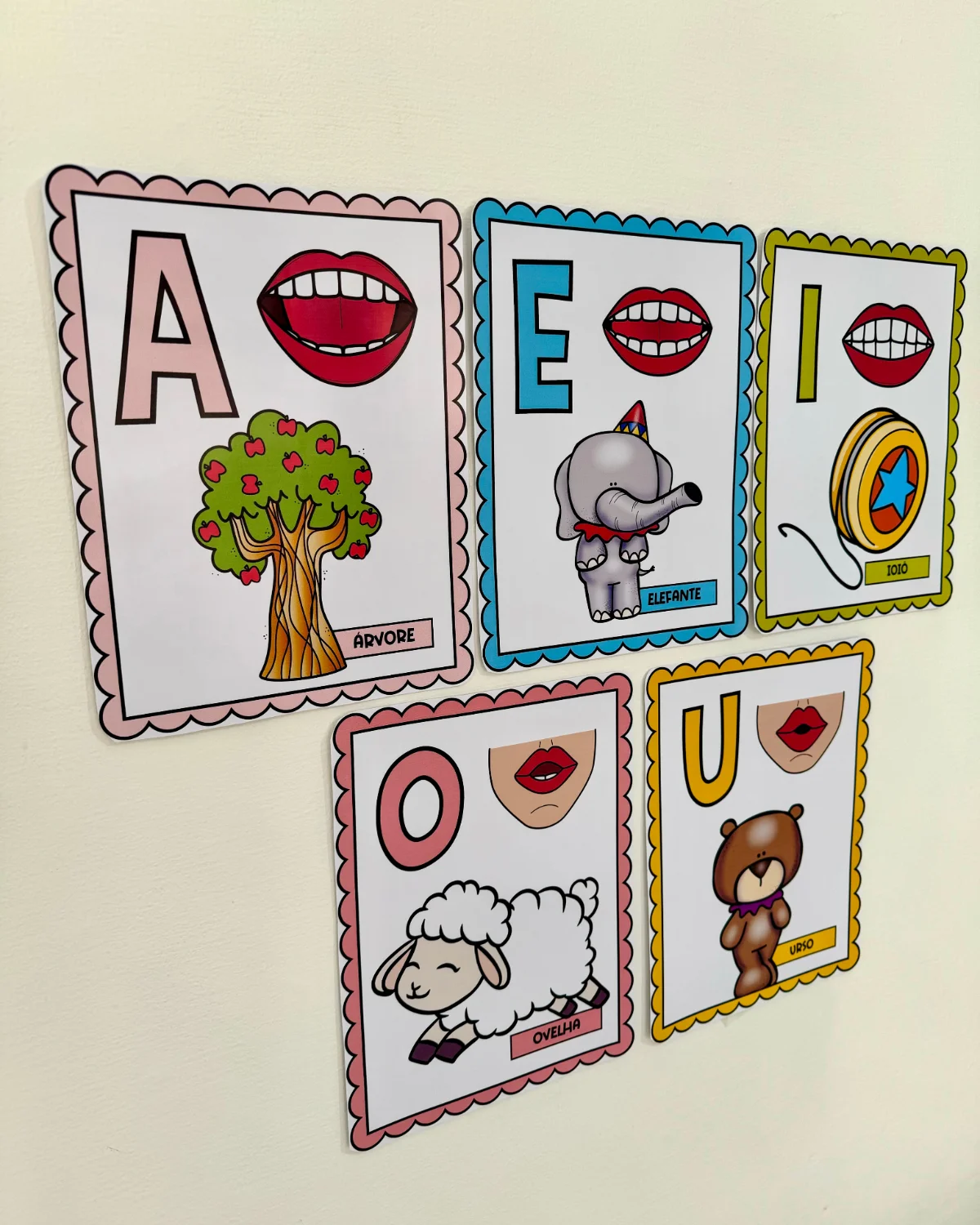 Cards das Vogais – Atividades para Imprimir — amostra 2: Recurso excelente para reconhecimento das vogais