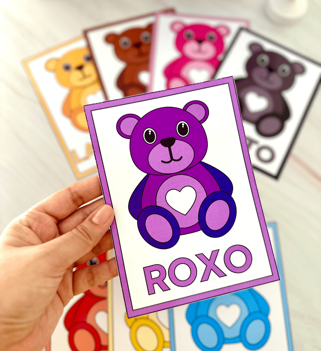 Cards de cores com ursinhos: PDF para Educação Especial — amostra 3: Como usar os cards em sala de aula