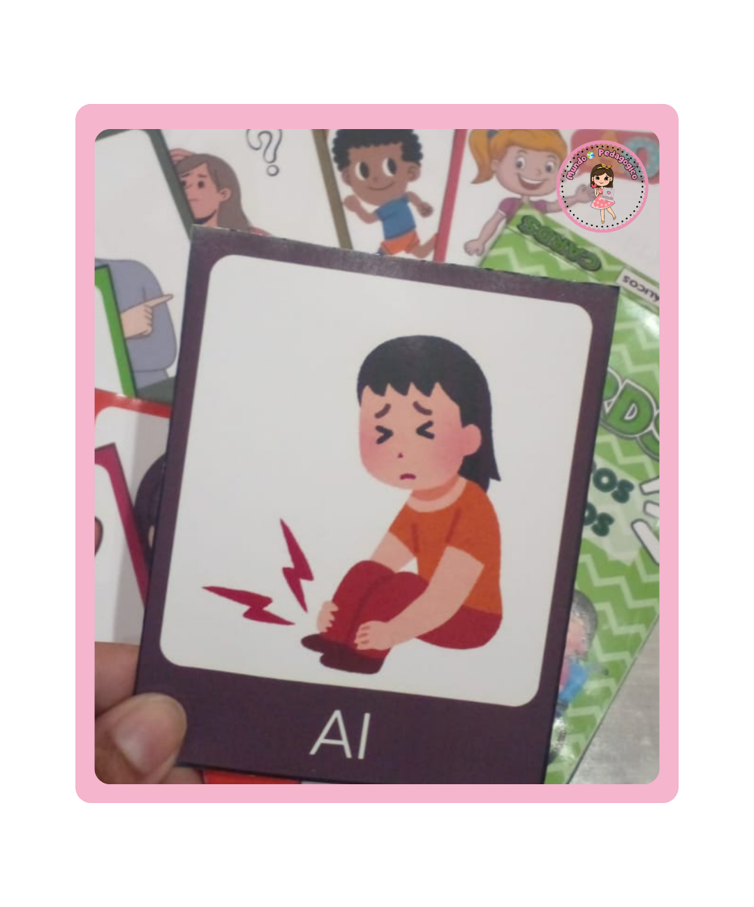 Cards de encontros vocálicos para imprimir — amostra 2: O que você recebe no PDF