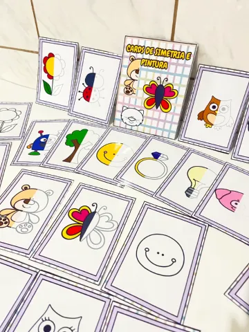 Cards de Simetria e Pintura: Atividades Educativas de Arte/Matemática — capa do material