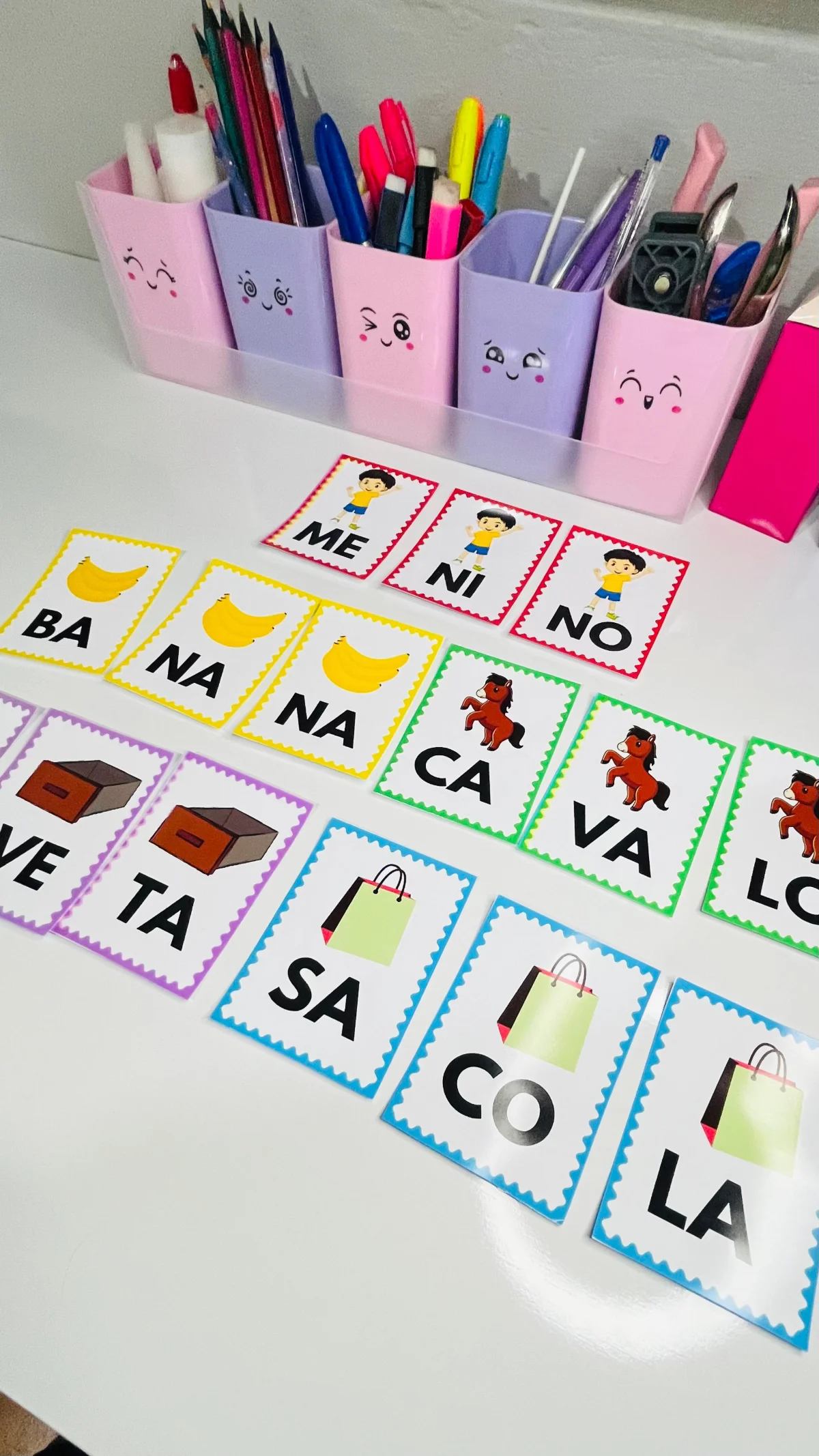Cards - 🎉 Jogo das fichas Silábicas material pedágogico — Alfabetização para Educação Infantil: 🌟Transforme o aprendizado…