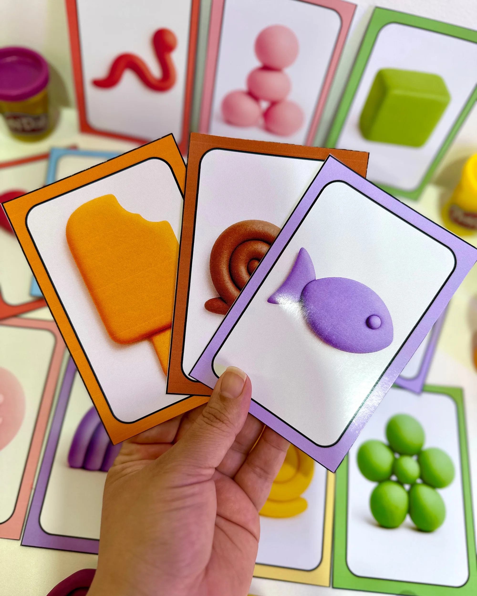 CARDS MODELOS – MASSINHA - 3 a 6 anos. — Alfabetização para Educação Infantil: Uma proposta lúdica e prática para tornar as…