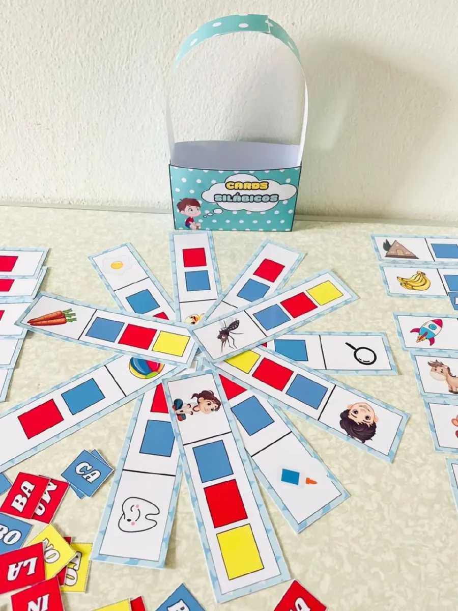 Cards silábicos ajudam a fortalecer o reconhecimento de sílabas e sons. — Jogos pedagógicos para Todas as séries: Cada…
