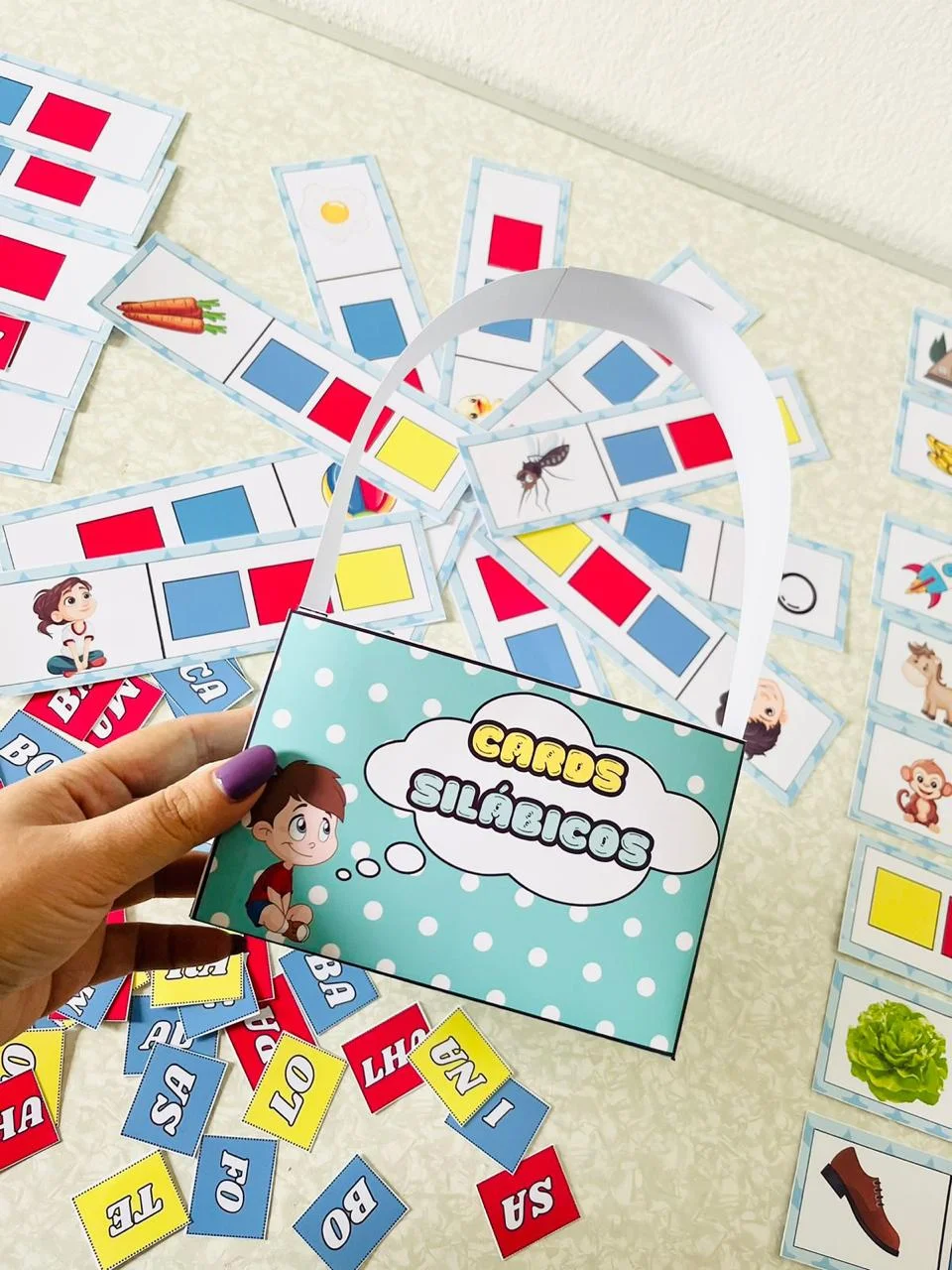 Cards Silábicos para Alfabetização e Leitura — Alfabetização para Educação Infantil: Cards silábicos para trabalhar leitura…