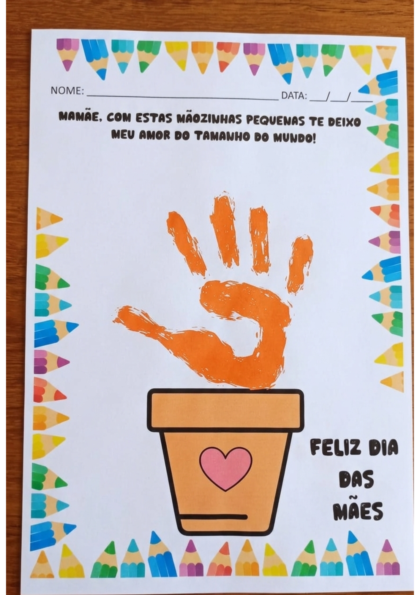 Carimbo de mãozinhas jarro - dia das mães | Educação Infantil — amostra 3: Para quem é indicado
