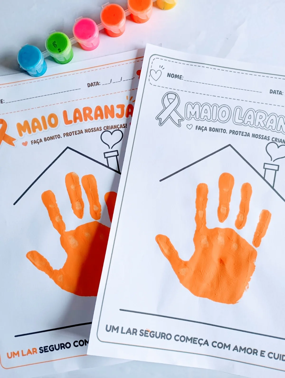 Carimbo Mãozinha Maio Laranja | Atividades Educativas para Imprimir — amostra 5: Transforme o aprendizado em um momento de…