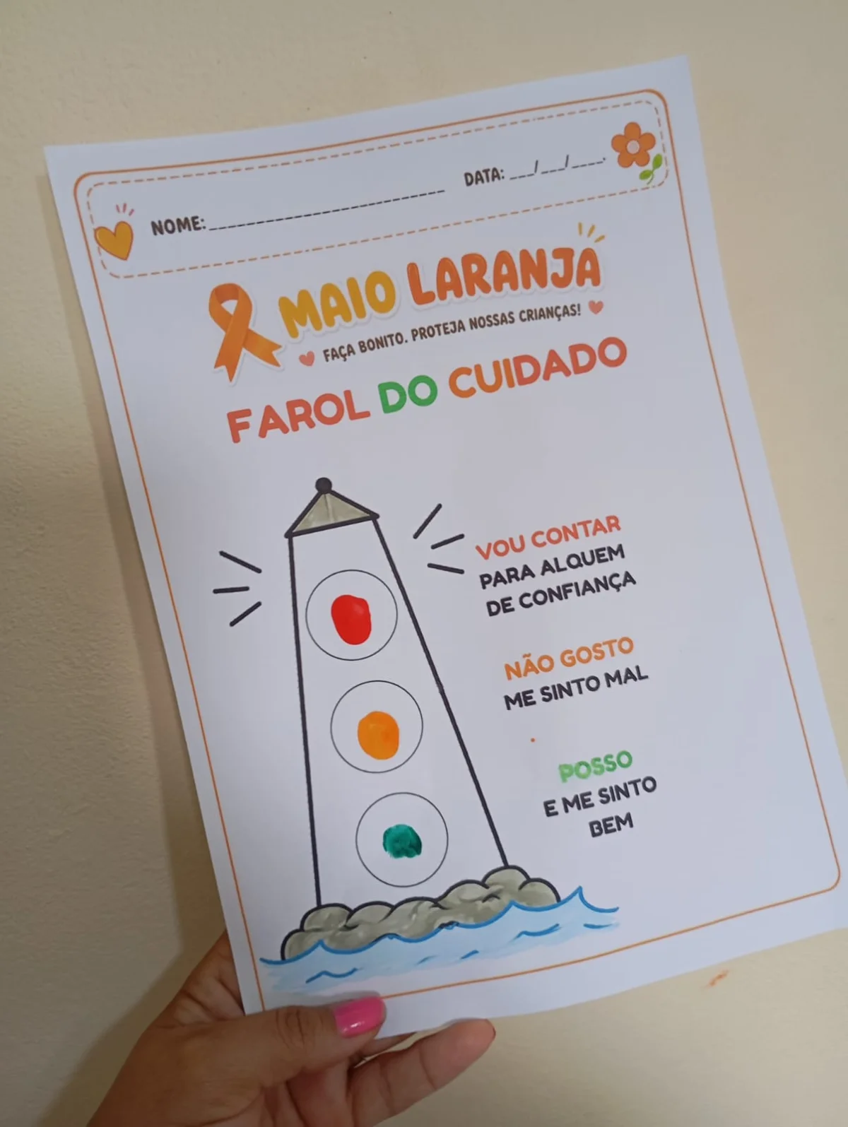 Carimbo Mãozinha Maio Laranja | Atividades Educativas para Imprimir — amostra 6: Transforme o aprendizado em um momento de…