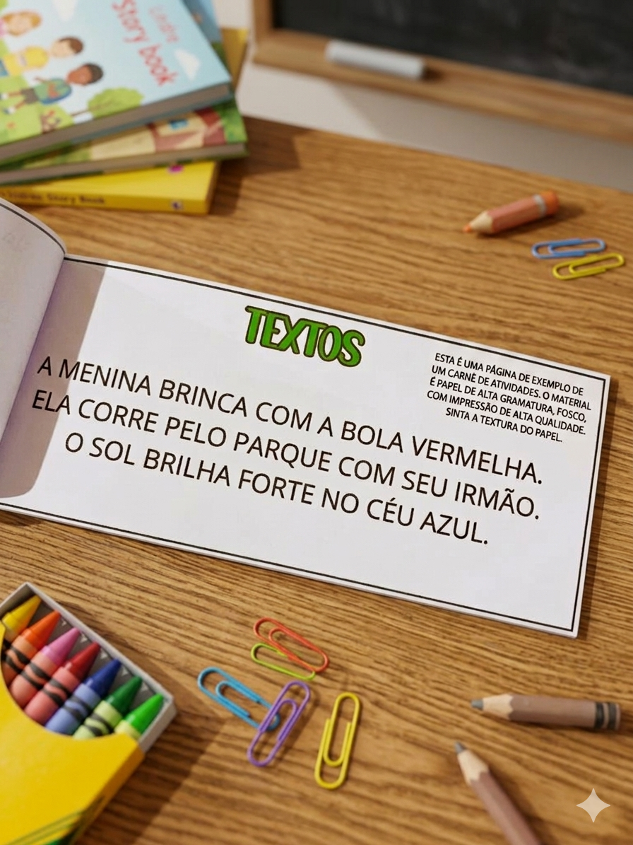 Carnê da leitura - atividade para alfabetização – Material Pedagógico — amostra 1: Sobre o CARNÊ DA LEITURA- ATIVIDADE PARA…