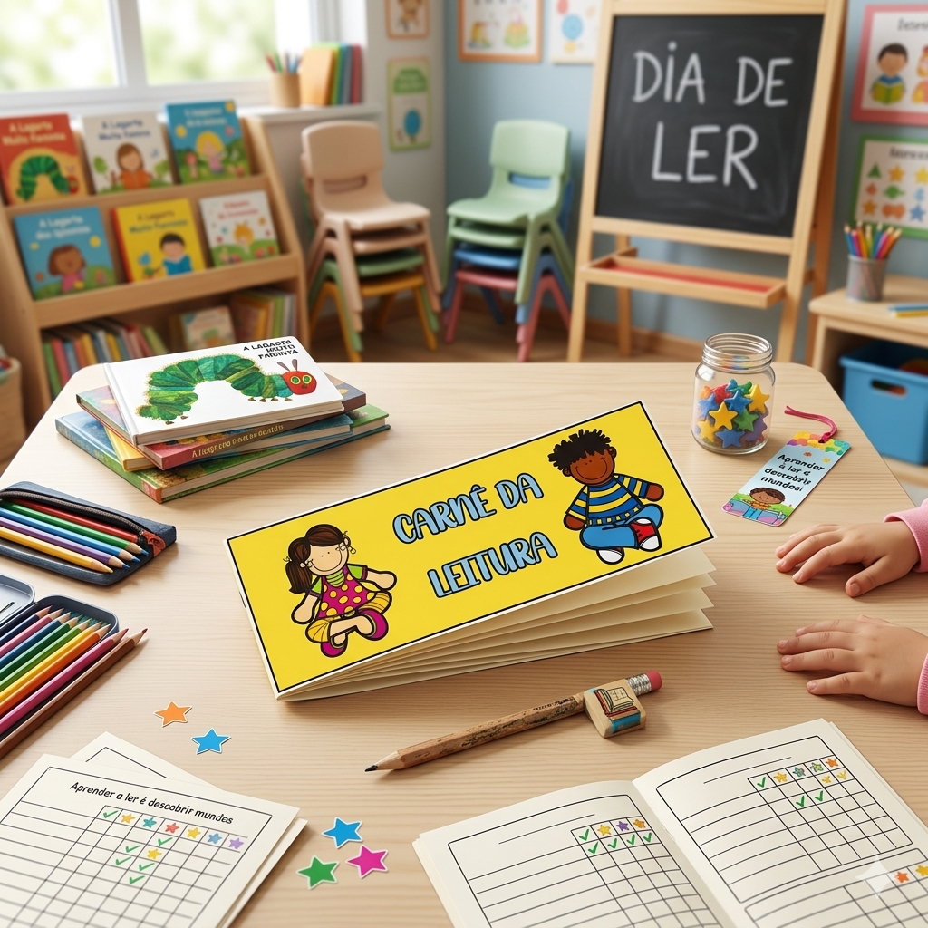 Carnê da leitura - atividade para alfabetização – Material Pedagógico — Alfabetização para Todas as séries: Seus alunos têm…