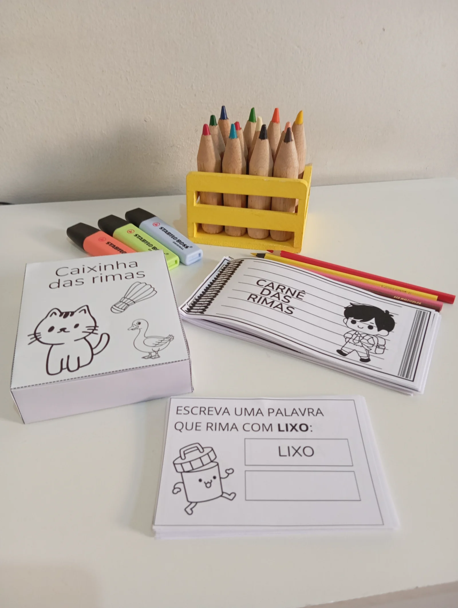 Carnê das Rimas – Atividade Lúdica de Alfabetização — amostra 3: O Carnê das Rimas foi desenvolvido para tornar o processo…