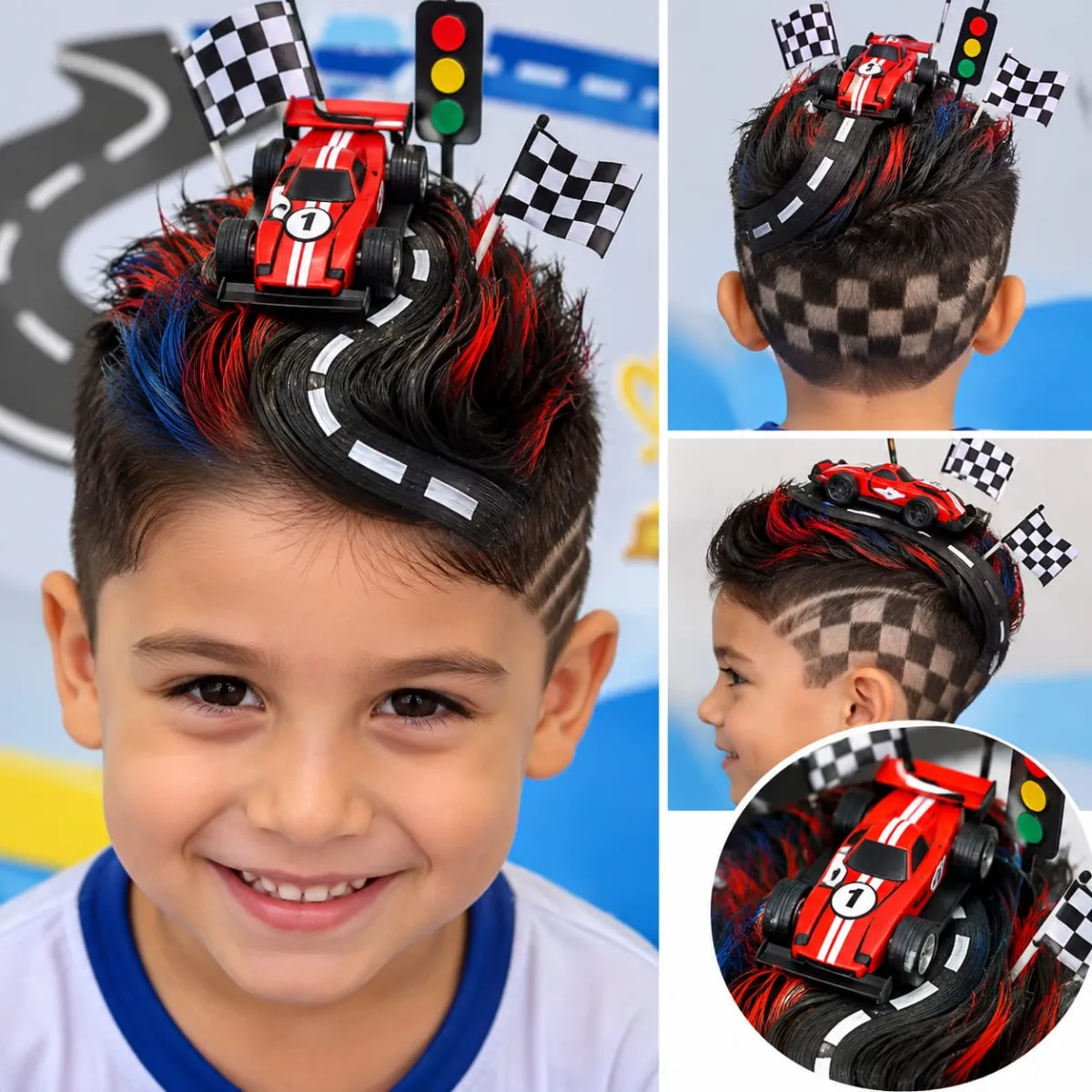 Carrinho de Corrida Cabelo Maluco — amostra 1: Uma ideia divertida e criativa para transformar o cabelo das crianças em uma…