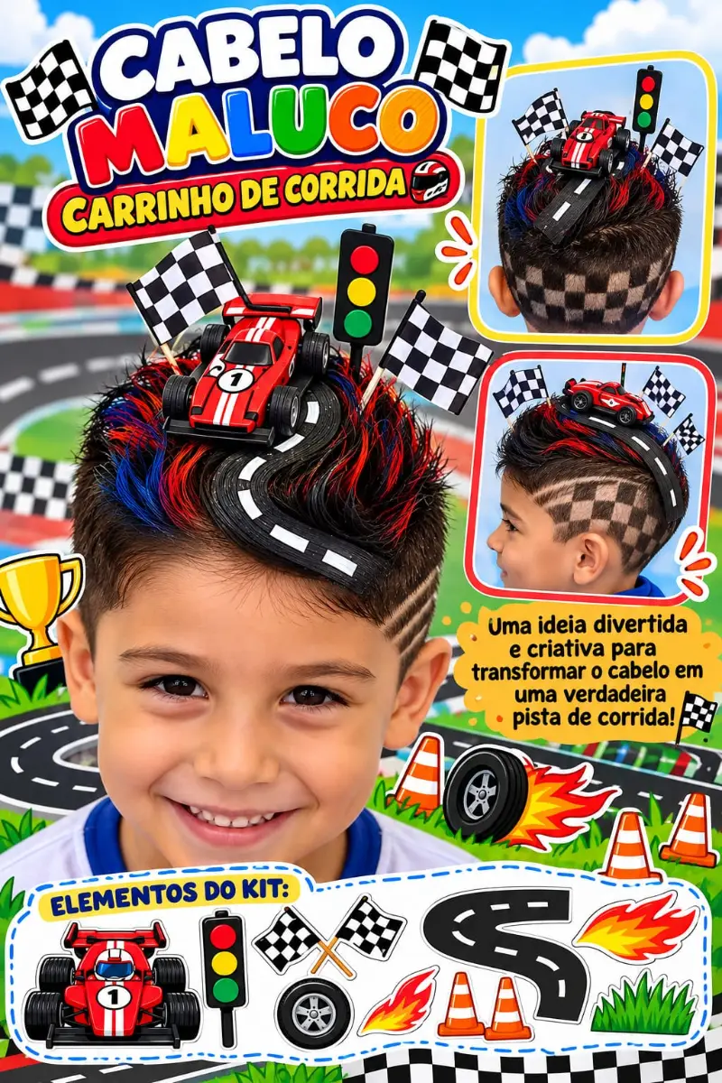 Carrinho de Corrida Cabelo Maluco — Atividades para Educação Infantil: Uma ideia divertida e criativa para transformar o…