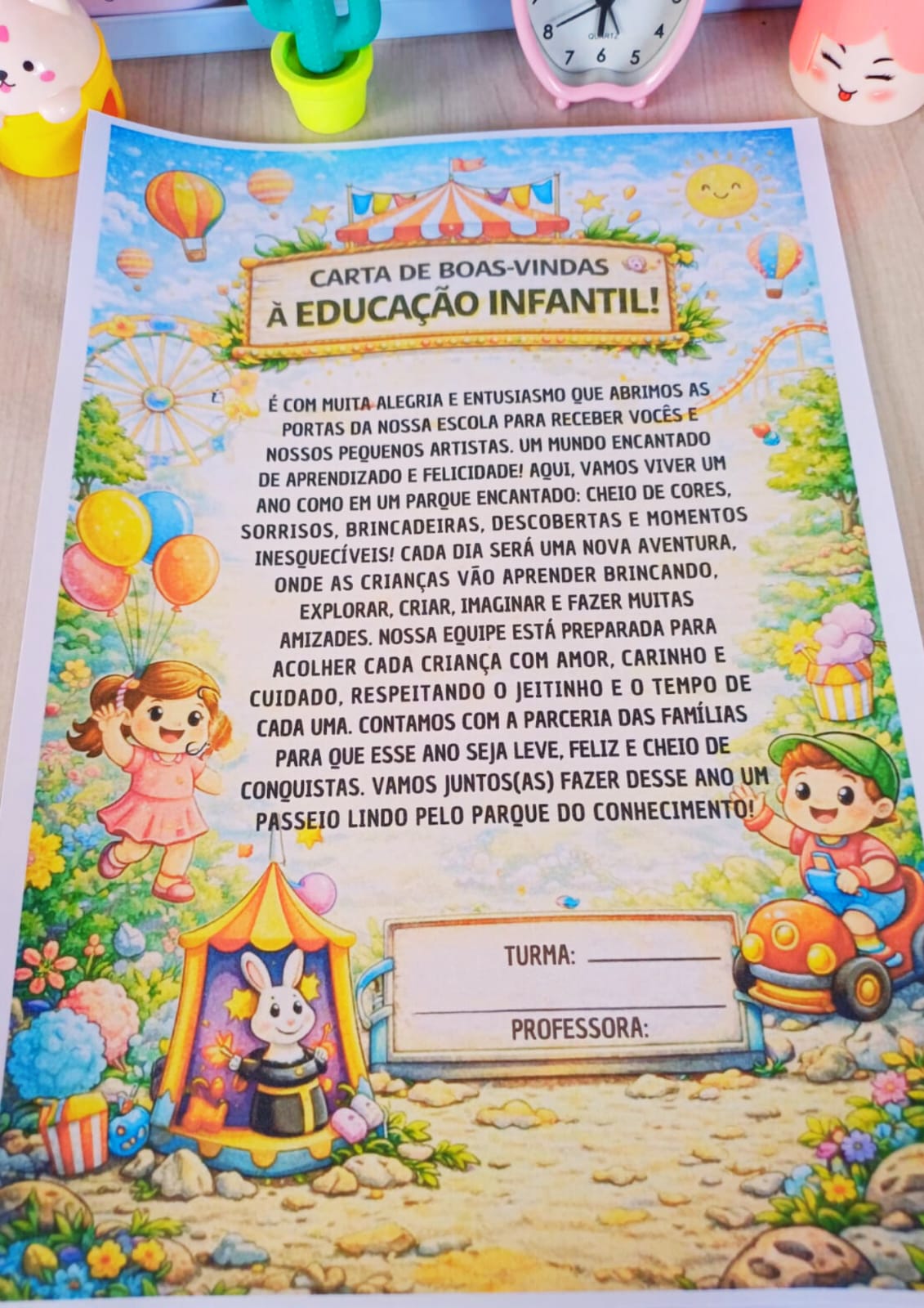 Carta de boas-vindas às famílias para educação infantil – PDF para Imprimir — Apostilas para Educação Infantil: Quer…