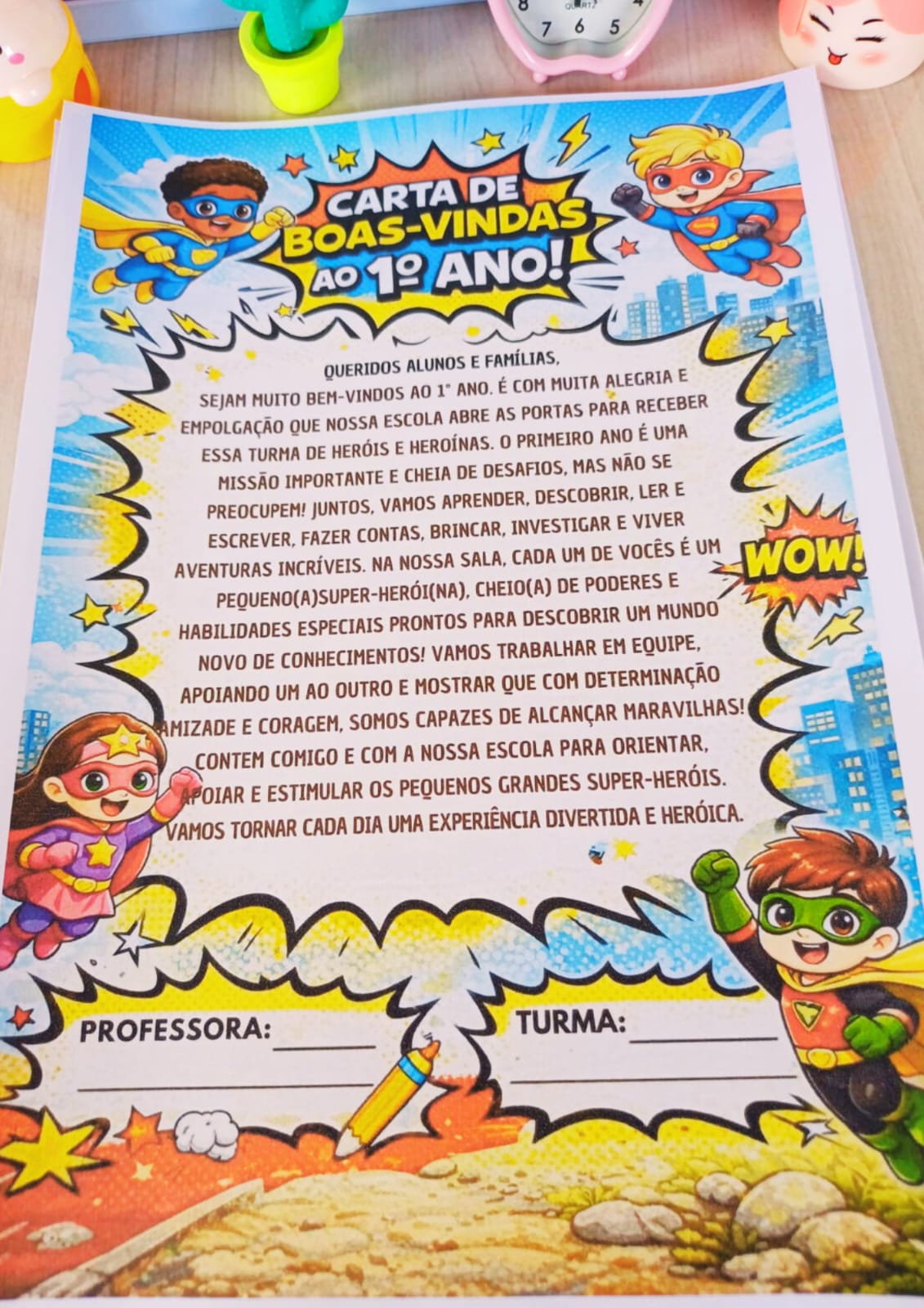 Carta de boas-vindas às famílias para o 1º ano – PDF para Imprimir — Apostilas para 1º ano: Quer começar o ano (ou um novo…