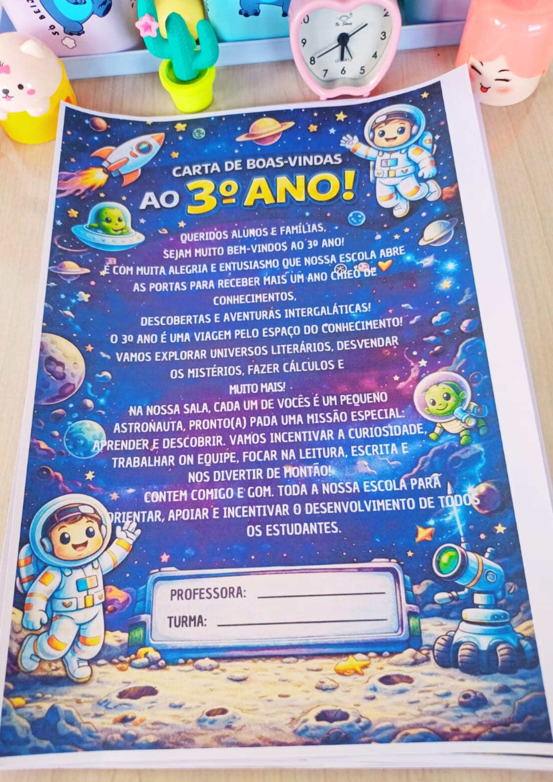 Carta de boas-vindas às famílias para o 3º ano – PDF para Imprimir — Apostilas para 3º ano: Quer começar o ano (ou um novo…