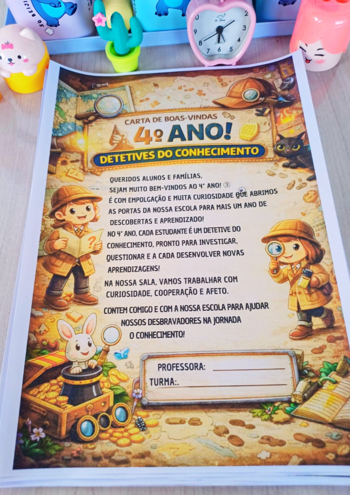 Carta de boas-vindas às famílias para o 4º ano – PDF para Imprimir — capa do material