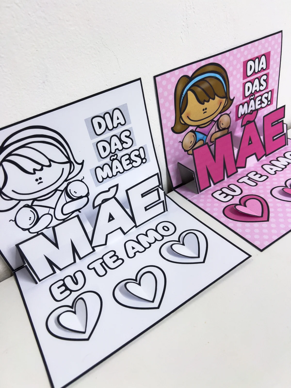 Cartão 3D Dia das Mães para Imprimir – Lembrancinha Criativa Educação Infantil — amostra 1: Este material pedagógico é um…