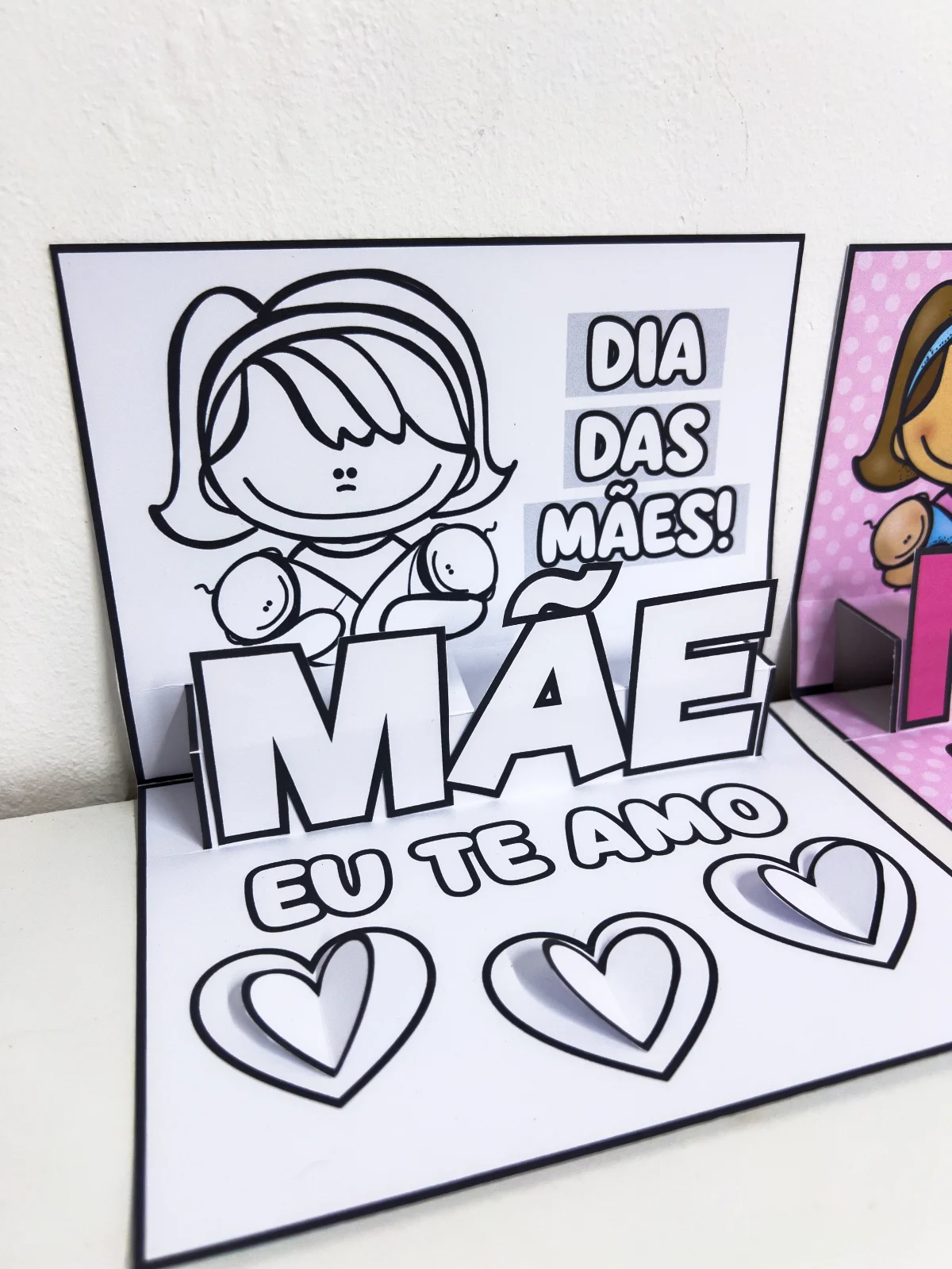 Cartão 3D Dia das Mães para Imprimir – Lembrancinha Criativa Educação Infantil — amostra 2: Este material pedagógico é um…