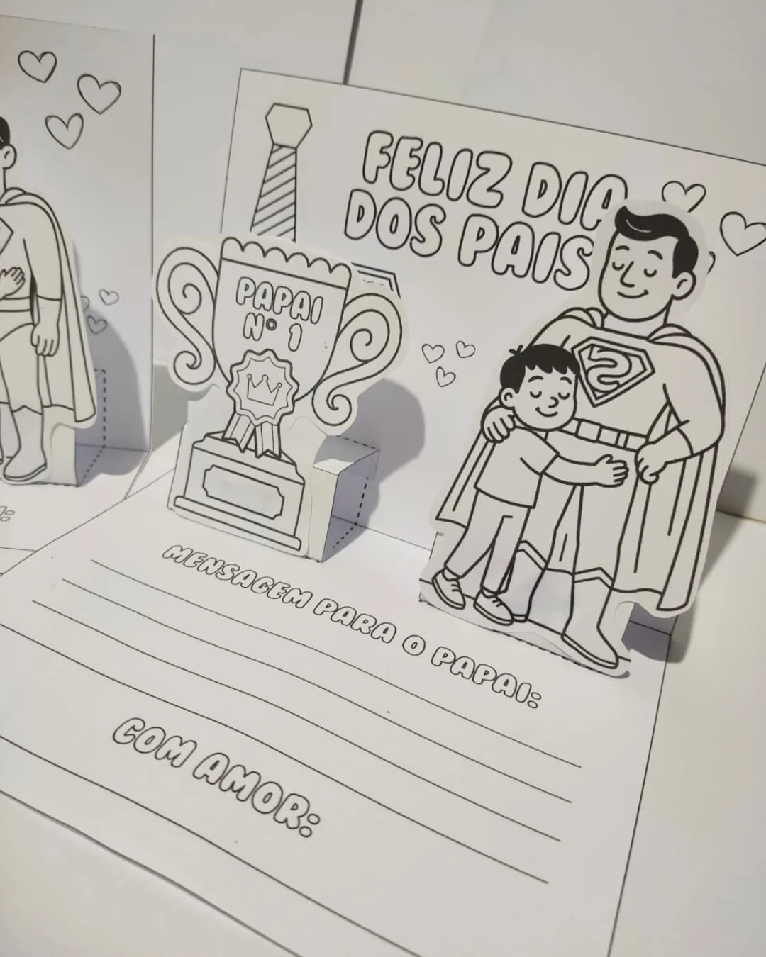 Cartão 3d dia dos pais – PDF para Imprimir — capa do material