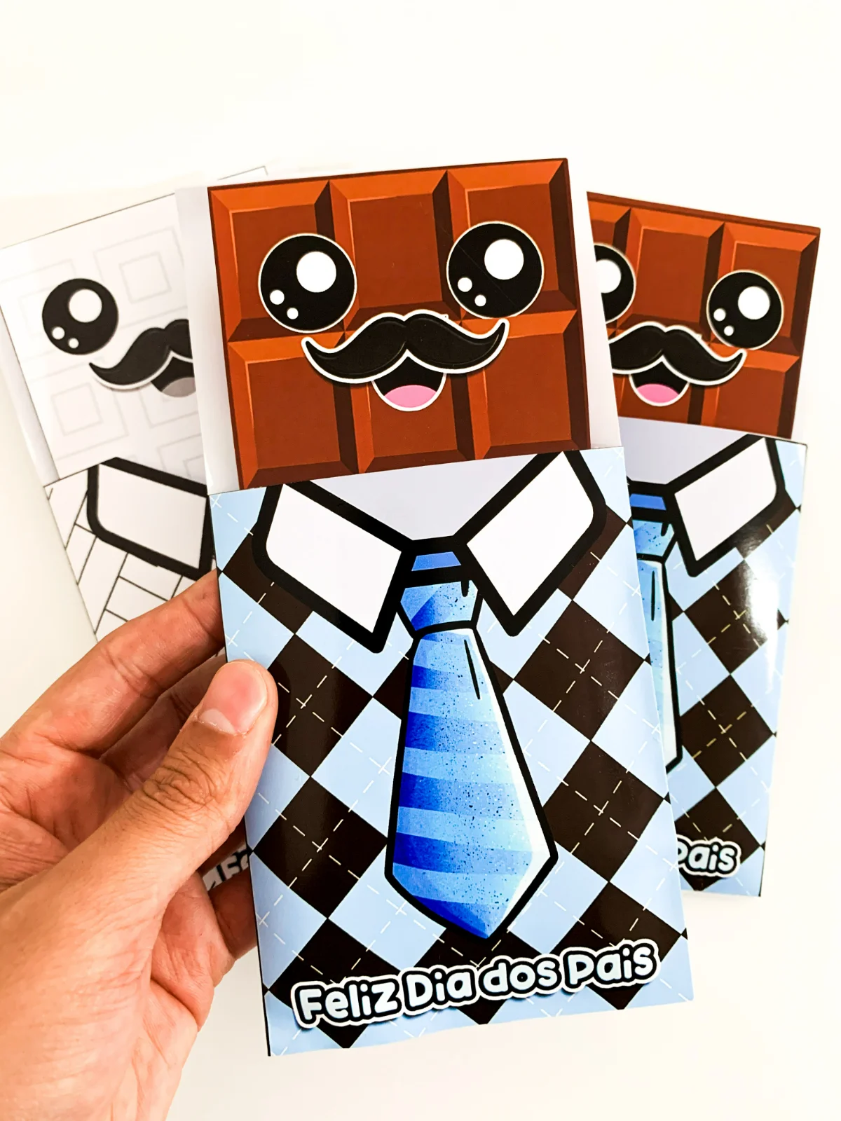 Cartão 3D – Dia dos Pais (Tema Chocolate) — amostra 4: Cartão 3D – Dia dos Pais (Tema Chocolate) Surpreenda os pais com uma…