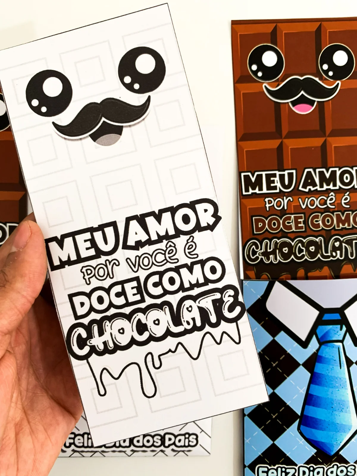 Cartão 3D – Dia dos Pais (Tema Chocolate) — capa do material