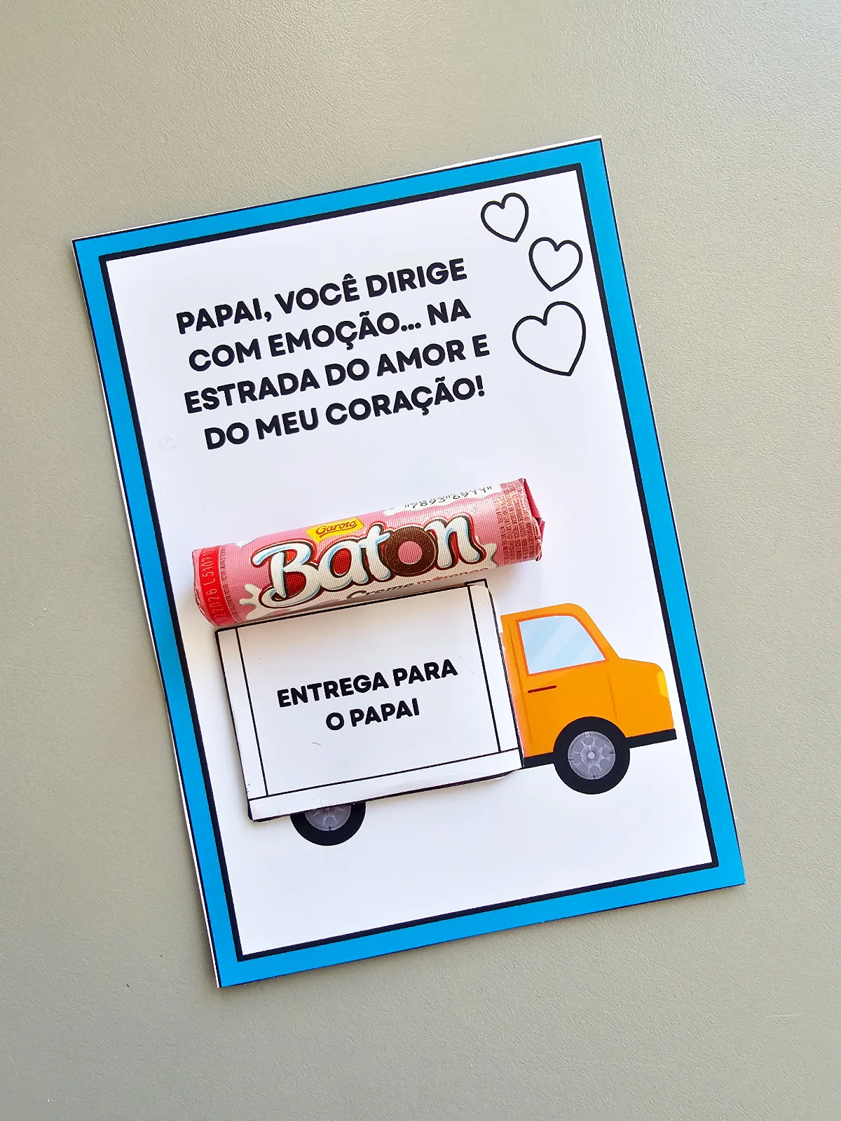Cartão Caminhão do Papai - Lembrancinha Criativa para o Dia dos Pais — amostra 2: Deixe o Dia dos Pais ainda mais especial…