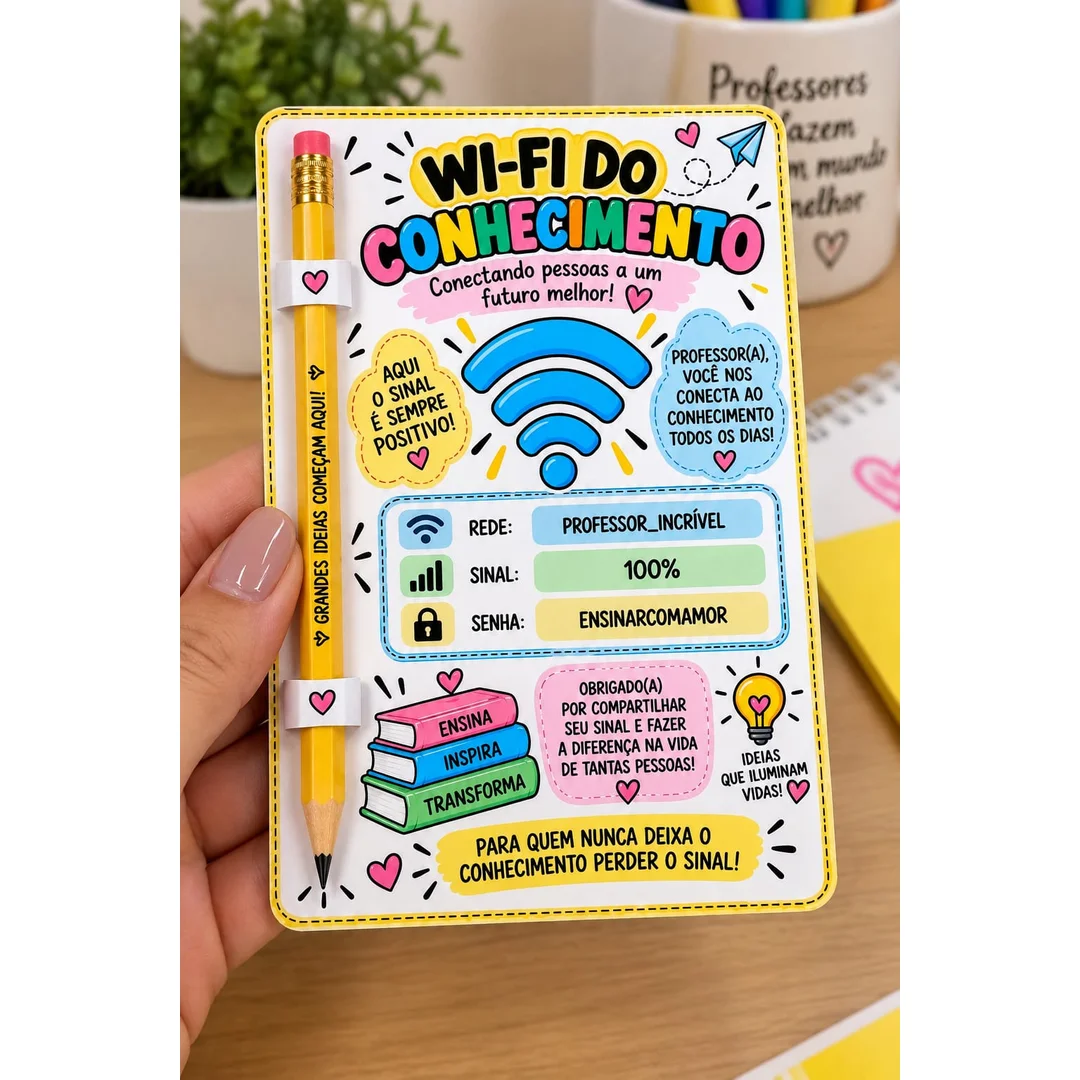 Cartão com Caneta – Lembrancinha Dia dos Professores — Datas comemorativas para Educação Infantil: Kit com 5 modelos de…