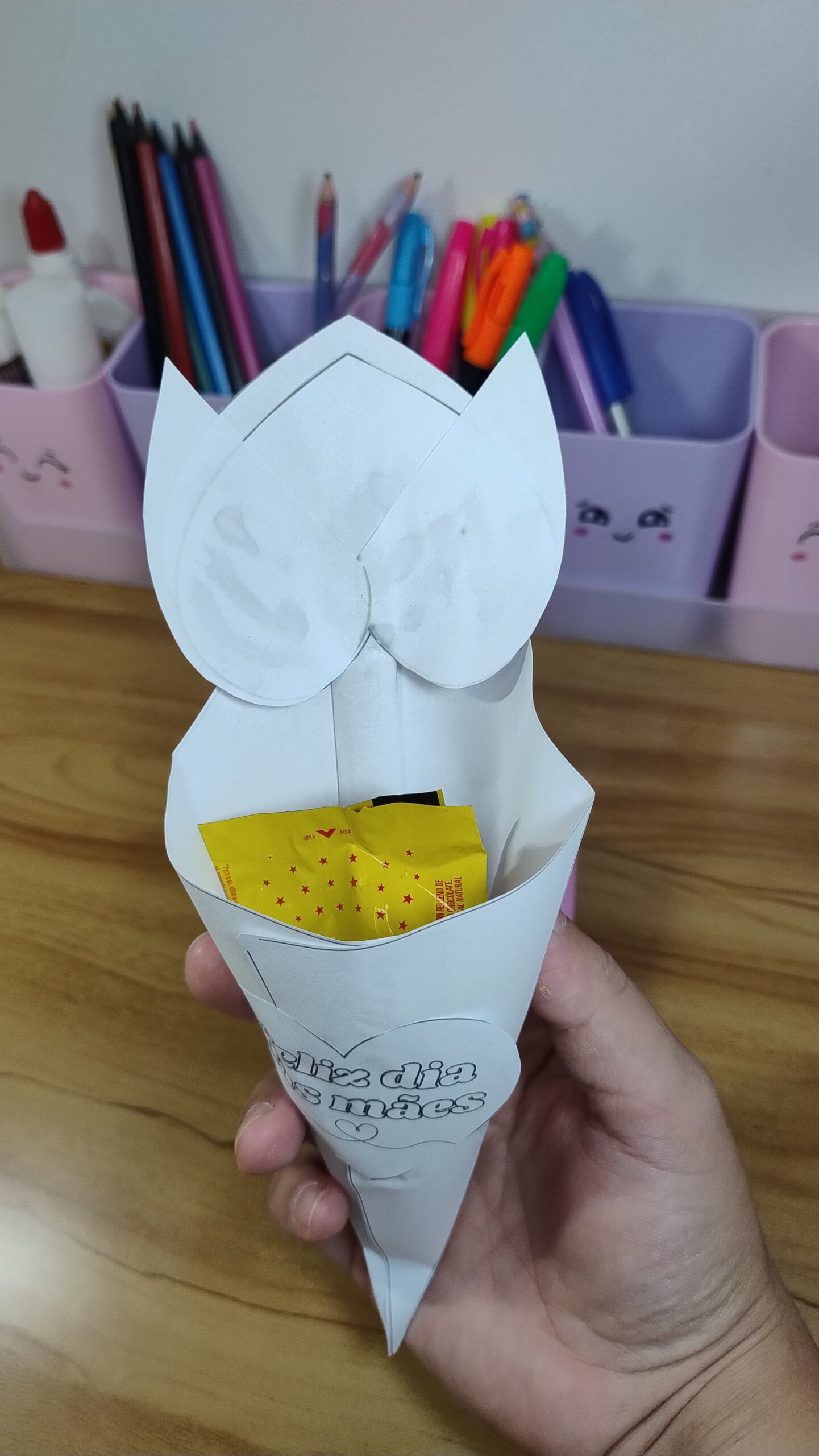 Cartão de Dia das Mães para imprimir: Infantil e Alfabetização — amostra 5: Leve uma proposta de carinho à turma com um…