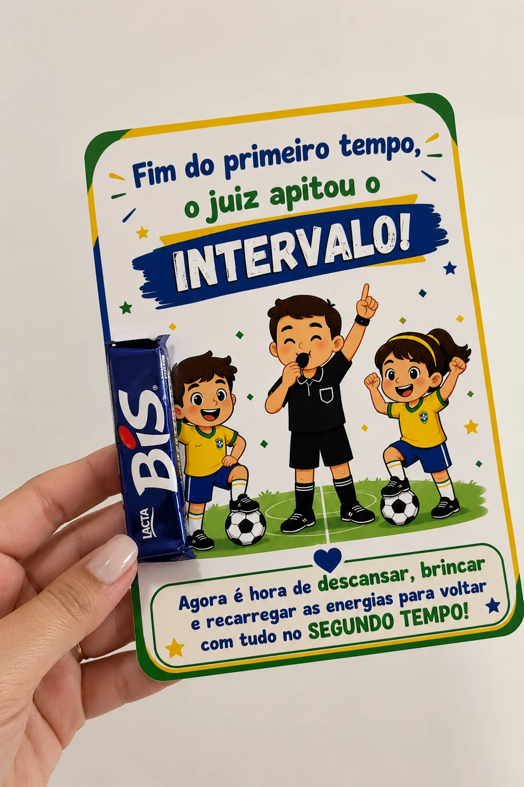 Cartão de férias lembrancinha copa do mundo — Atividades para Educação Infantil: ⚽🇧🇷 Lembrancinha Férias Futebol –…