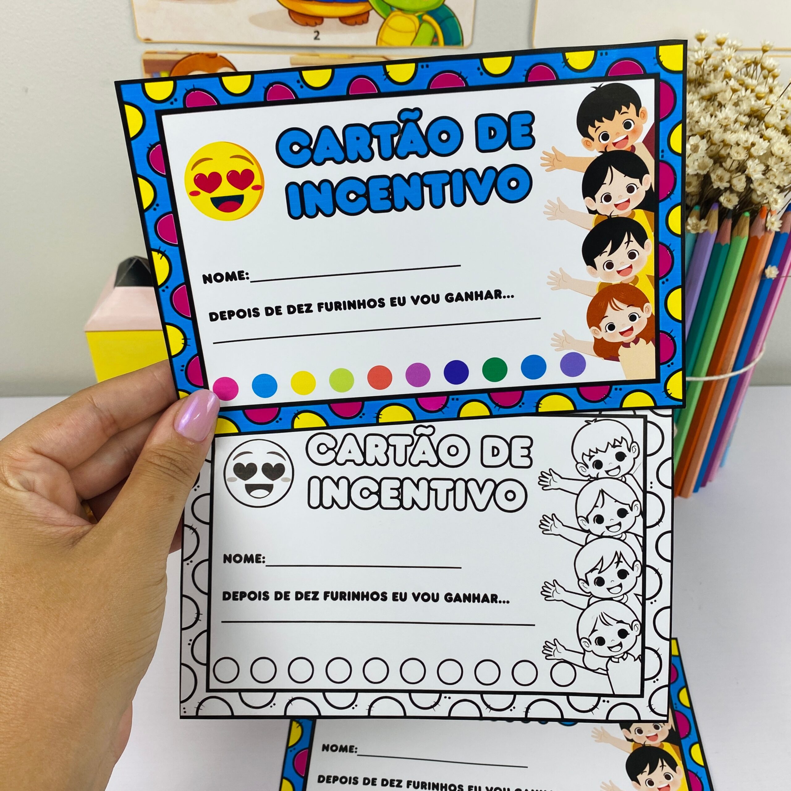 Cartão de incentivo – PDF para Imprimir | Educação Infantil — capa do material