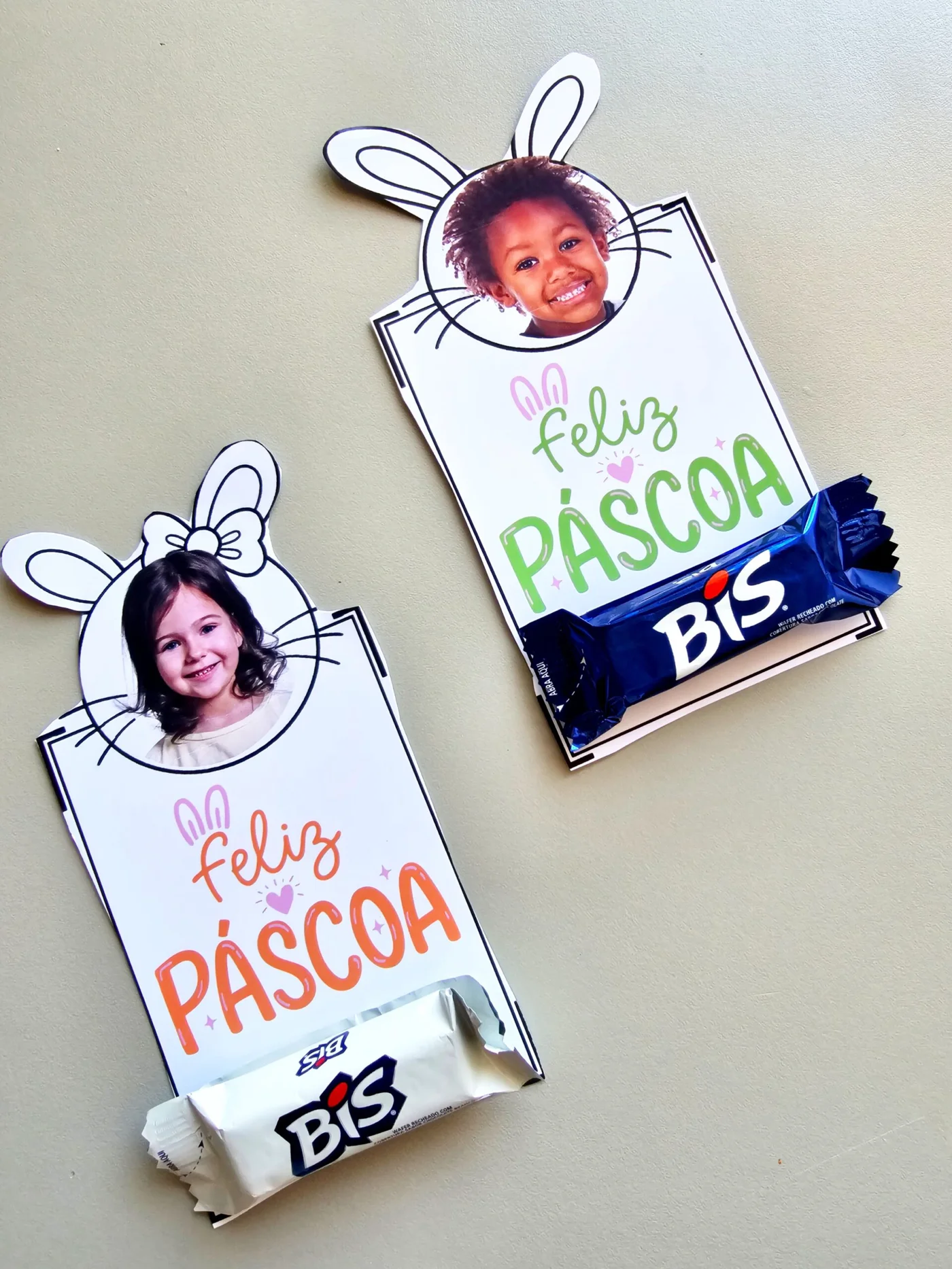 Cartão de Páscoa rostinho editável — amostra 1: Cartão de Páscoa Personalizável “Porta-Bis” O que é: Um mimo afetivo onde a…