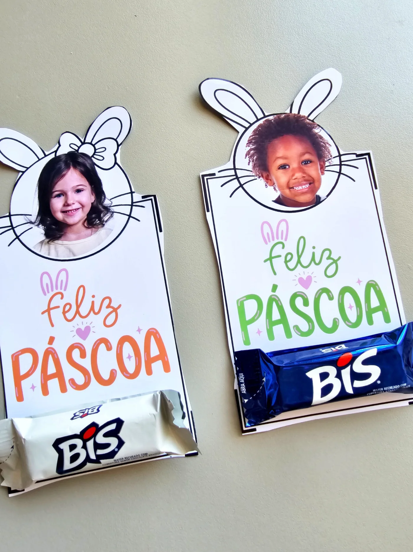 Cartão de Páscoa rostinho editável — amostra 2: Cartão de Páscoa Personalizável “Porta-Bis” O que é: Um mimo afetivo onde a…