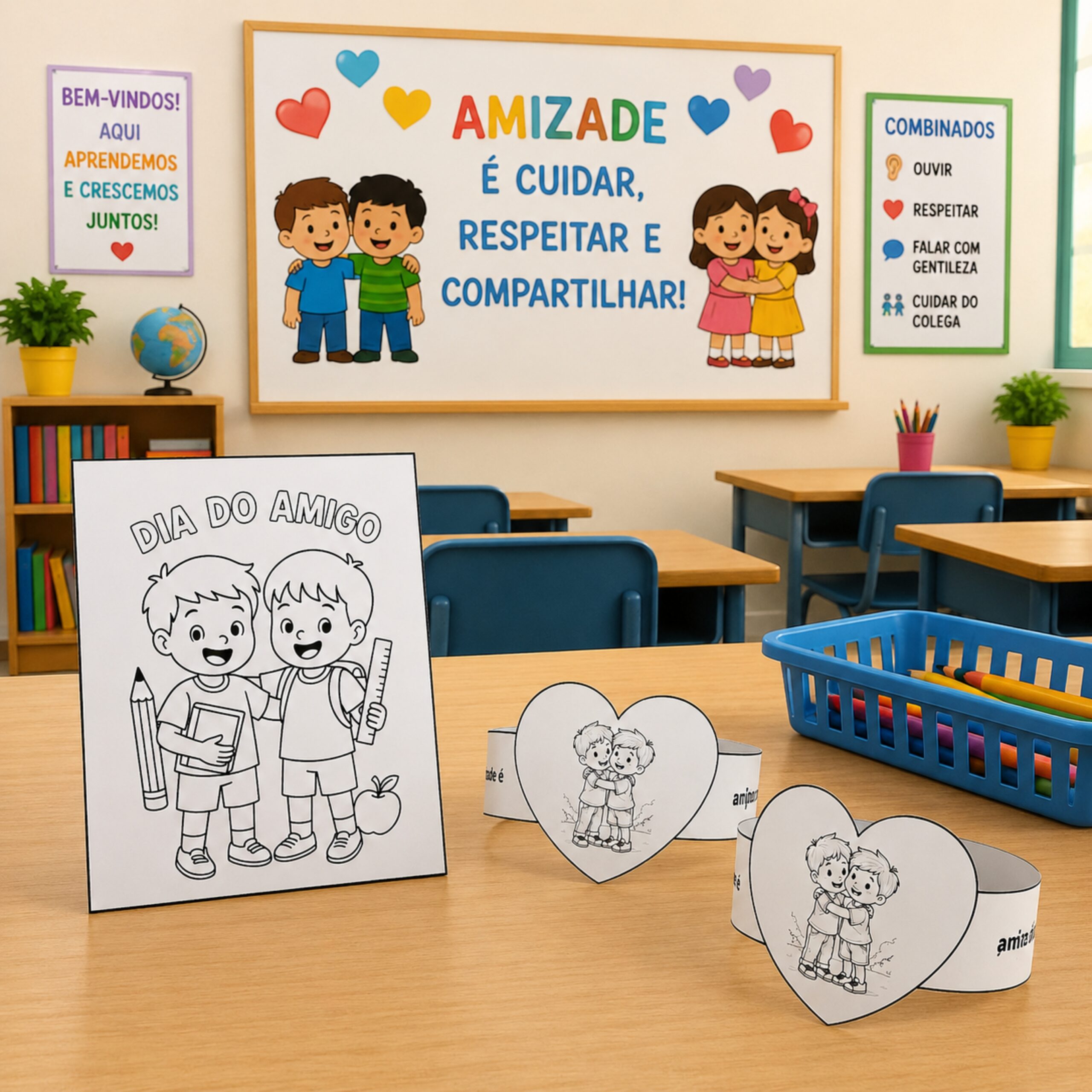 Cartão dia do amigo – PDF para Imprimir | Educação Infantil e Anos Iniciais — Datas comemorativas para Educação Infantil:… Cartão dia do amigo – PDF para Imprimir | Educação Infantil e Anos Iniciais — Datas comemorativas para Educação Infantil:…
